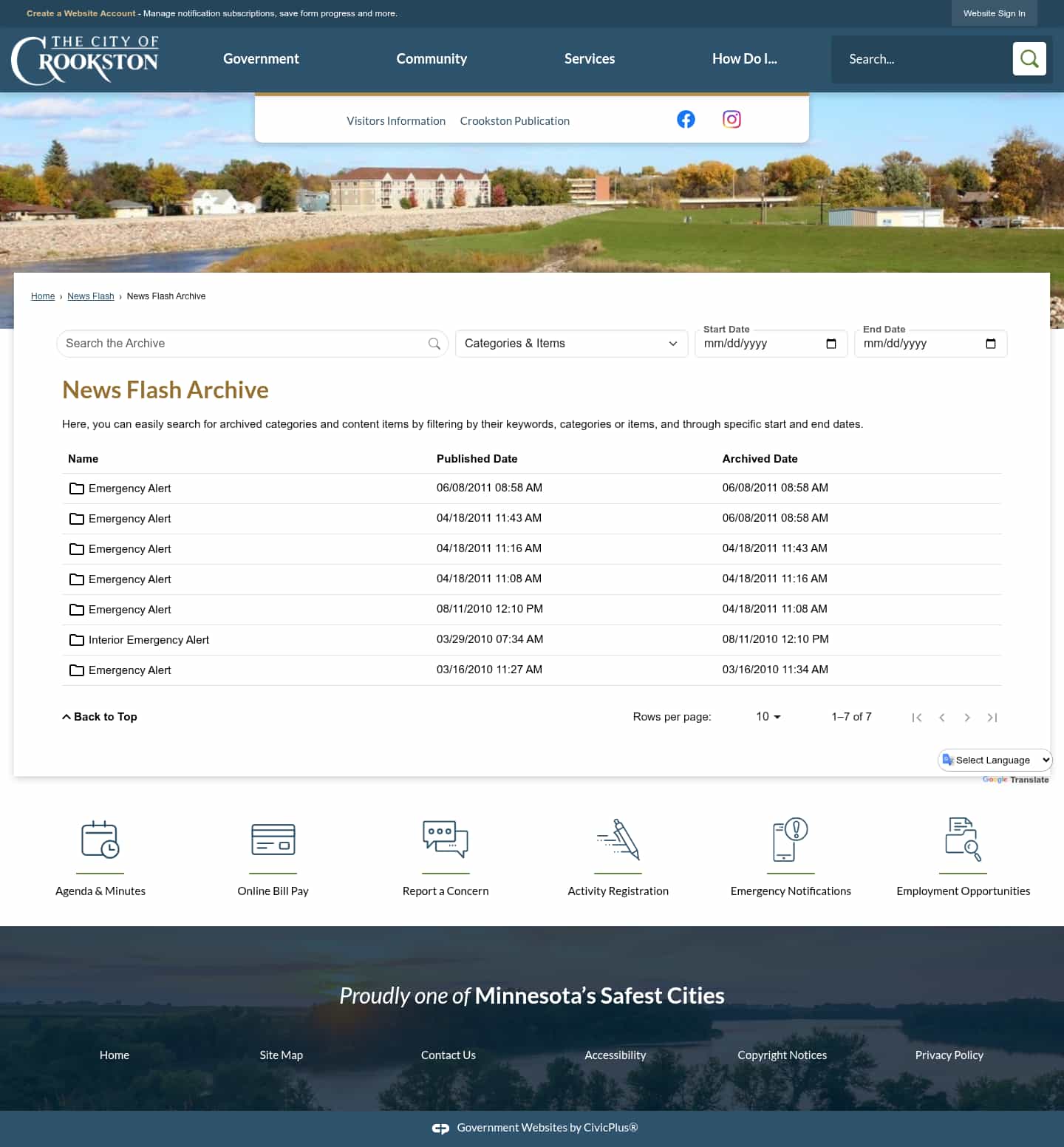 Latest website image capture