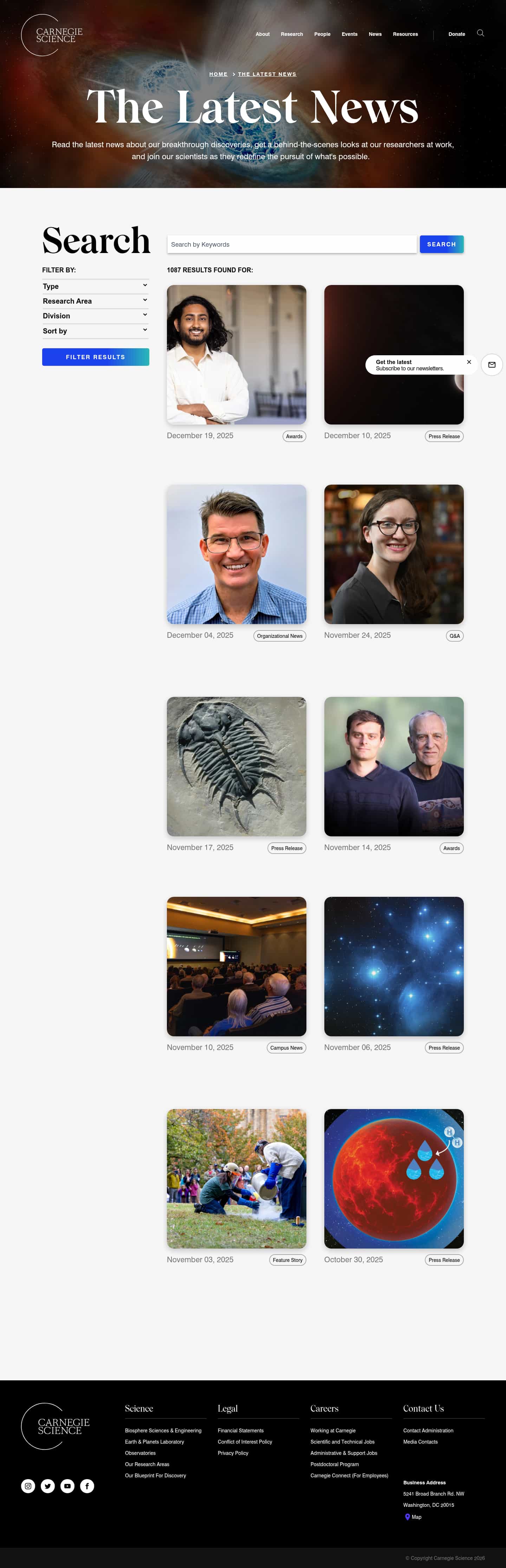 Latest website image capture