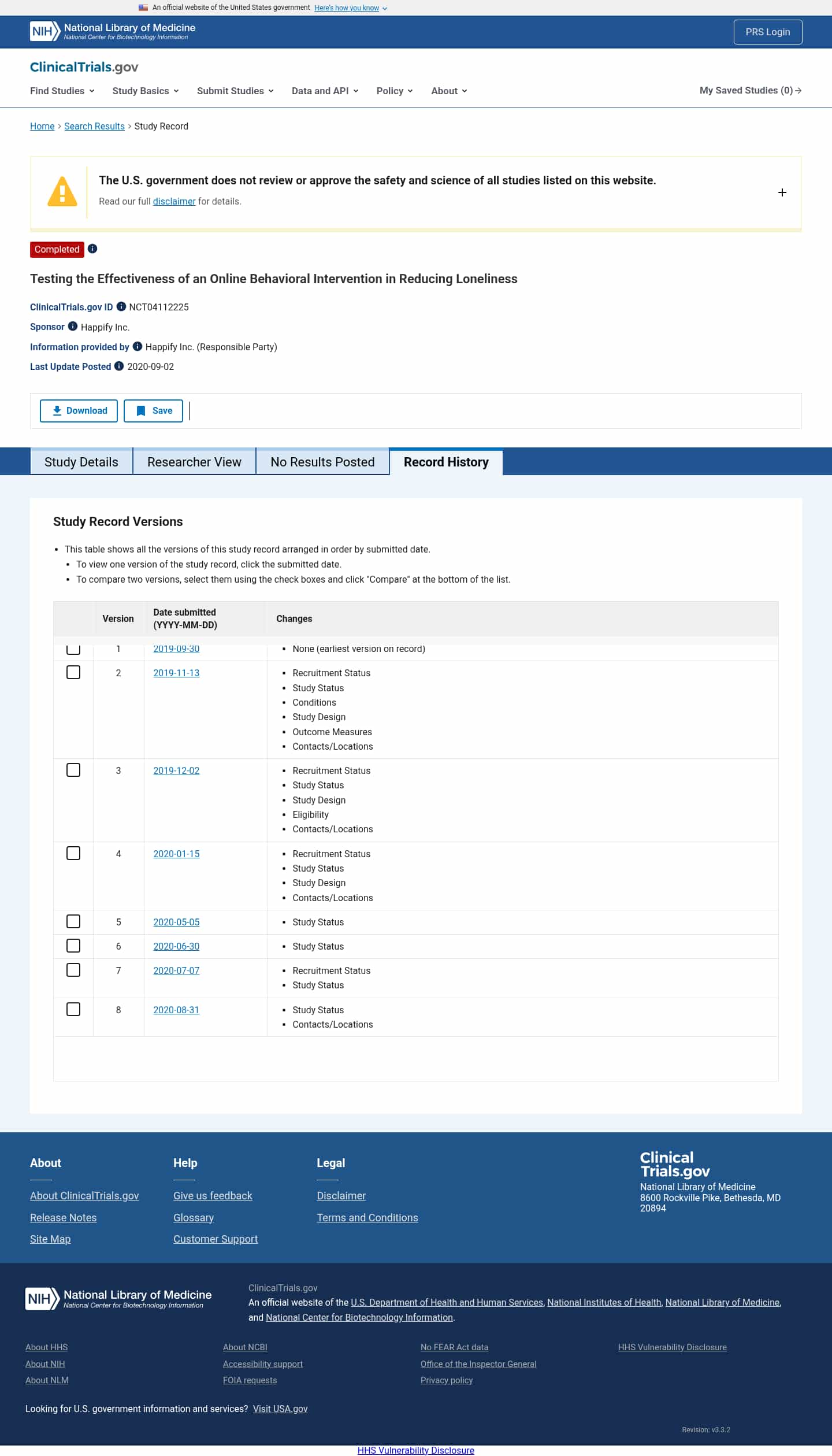 Latest website image capture