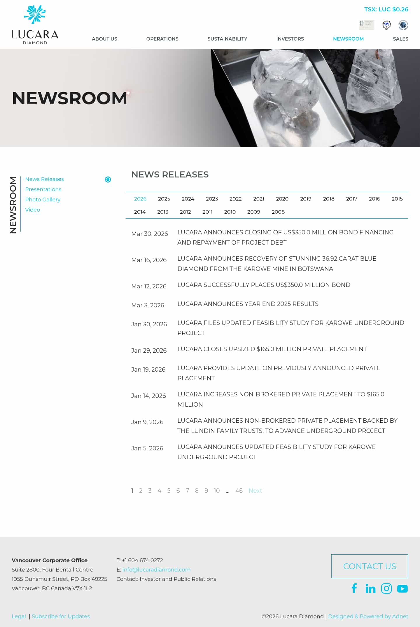 Latest website image capture