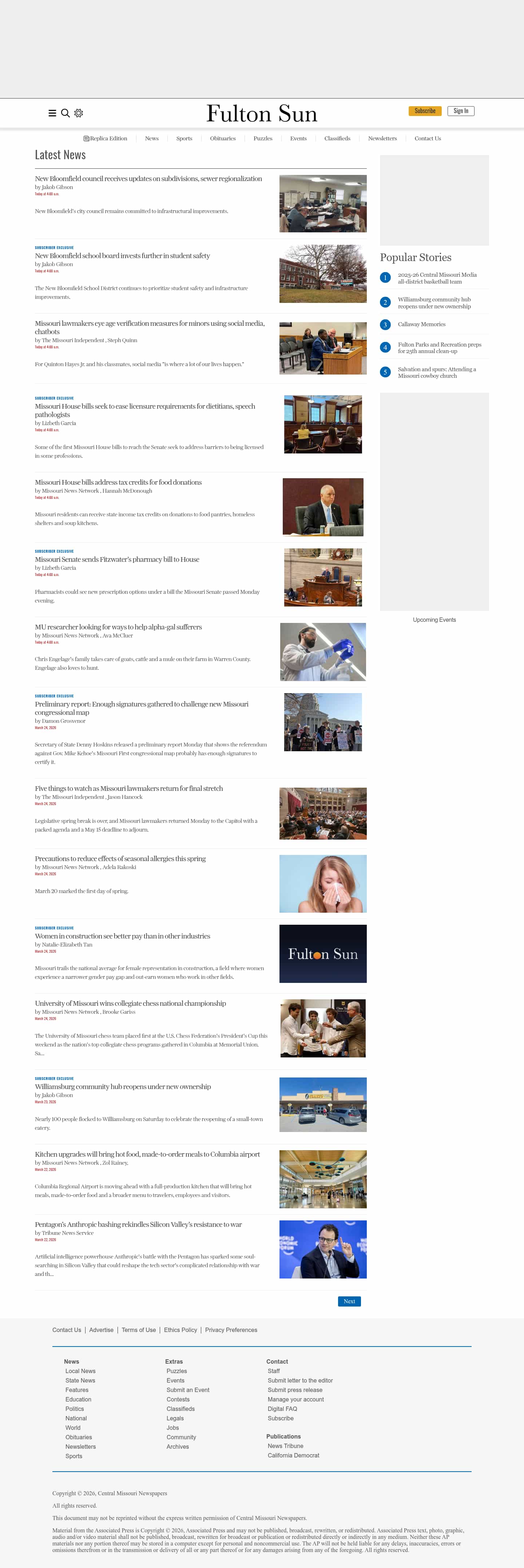 Latest website image capture