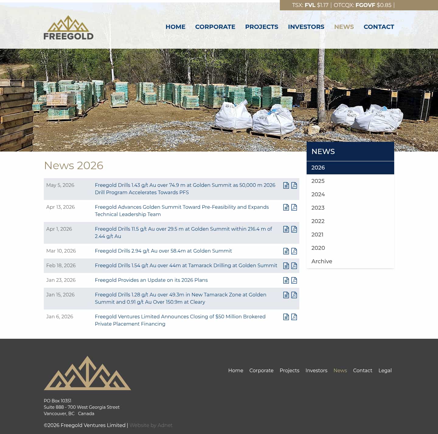 Latest website image capture