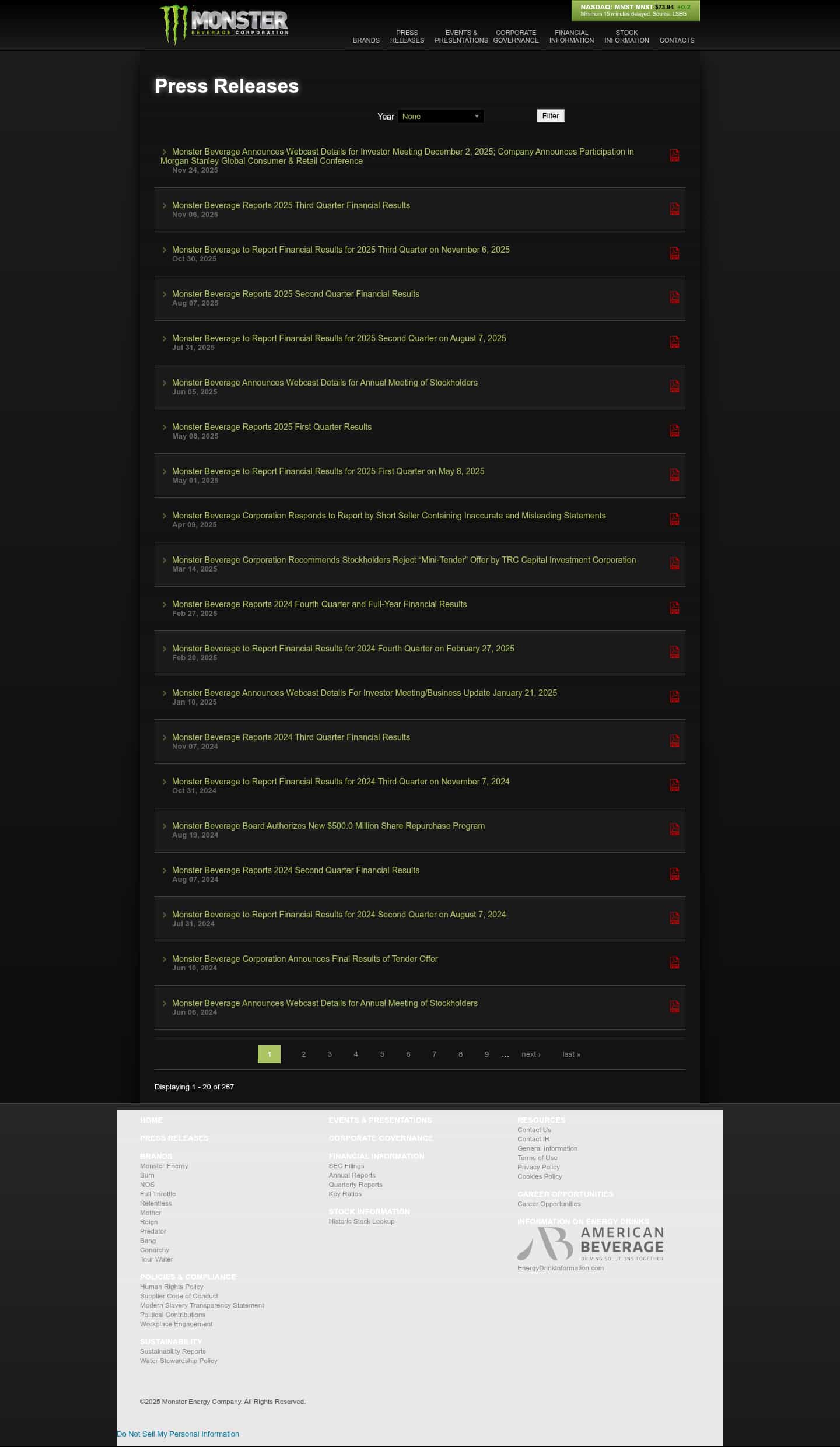Latest website image capture