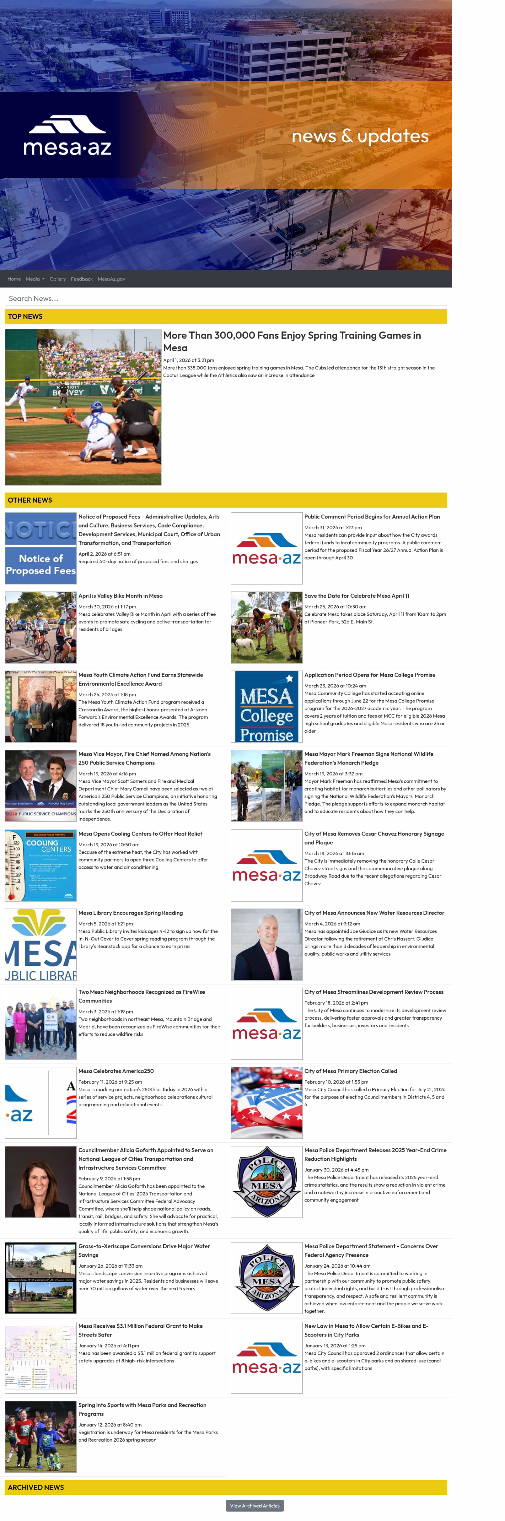 Latest website image capture