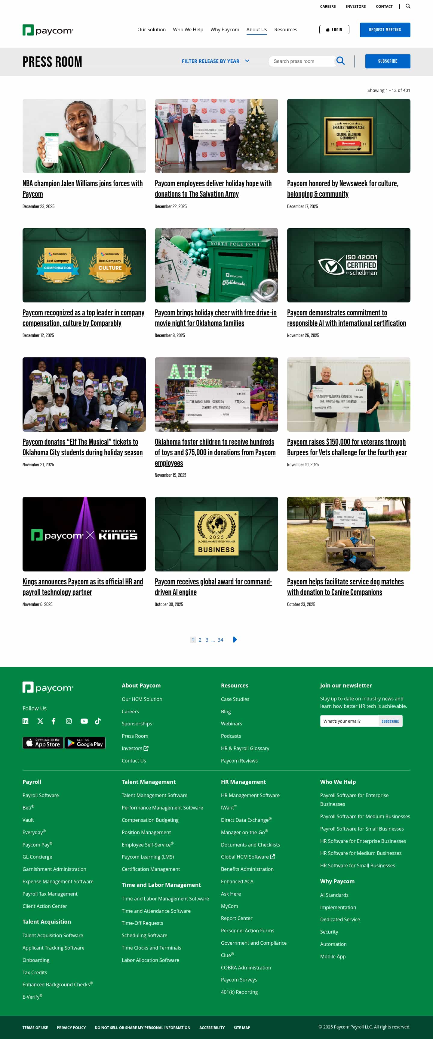 Latest website image capture