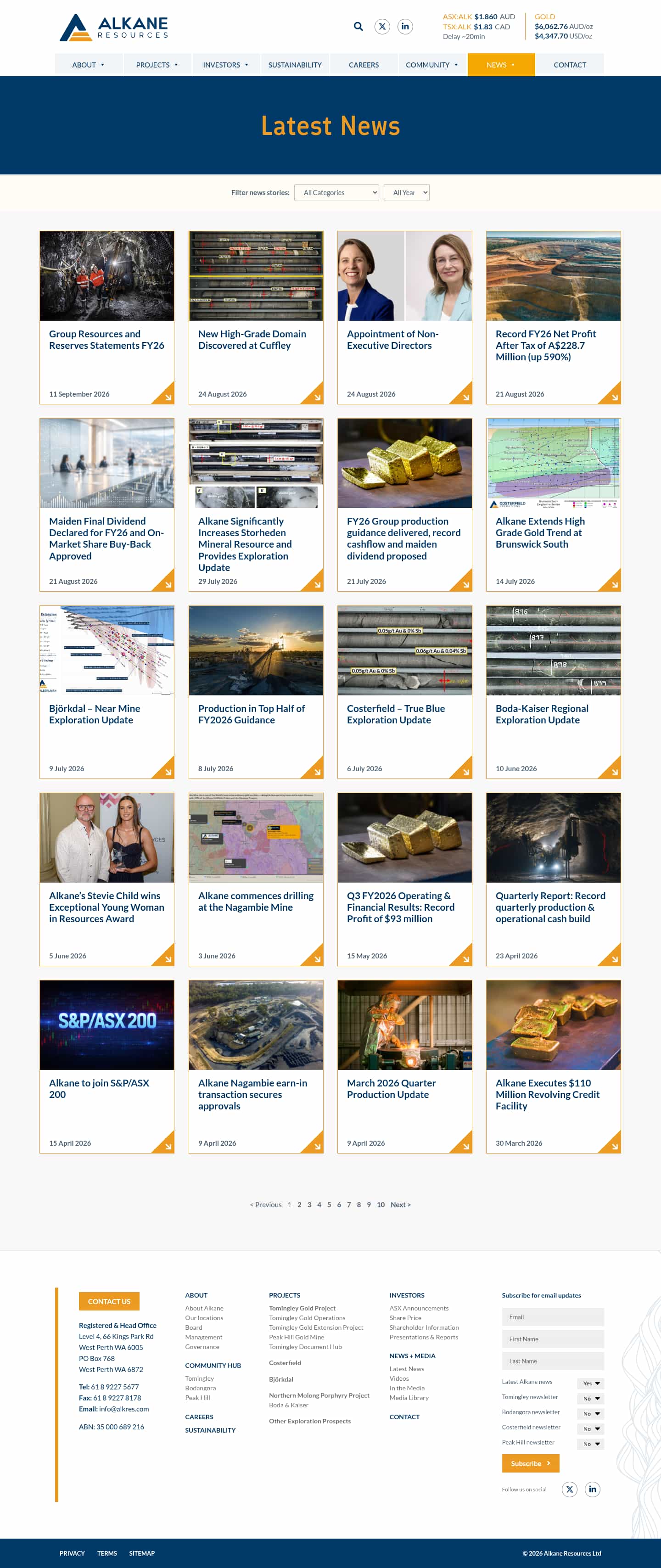 Latest website image capture