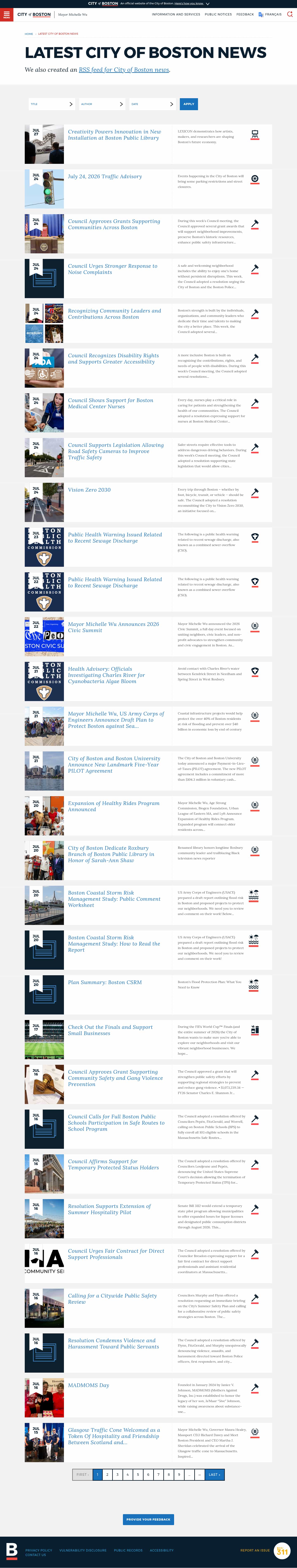Latest website image capture