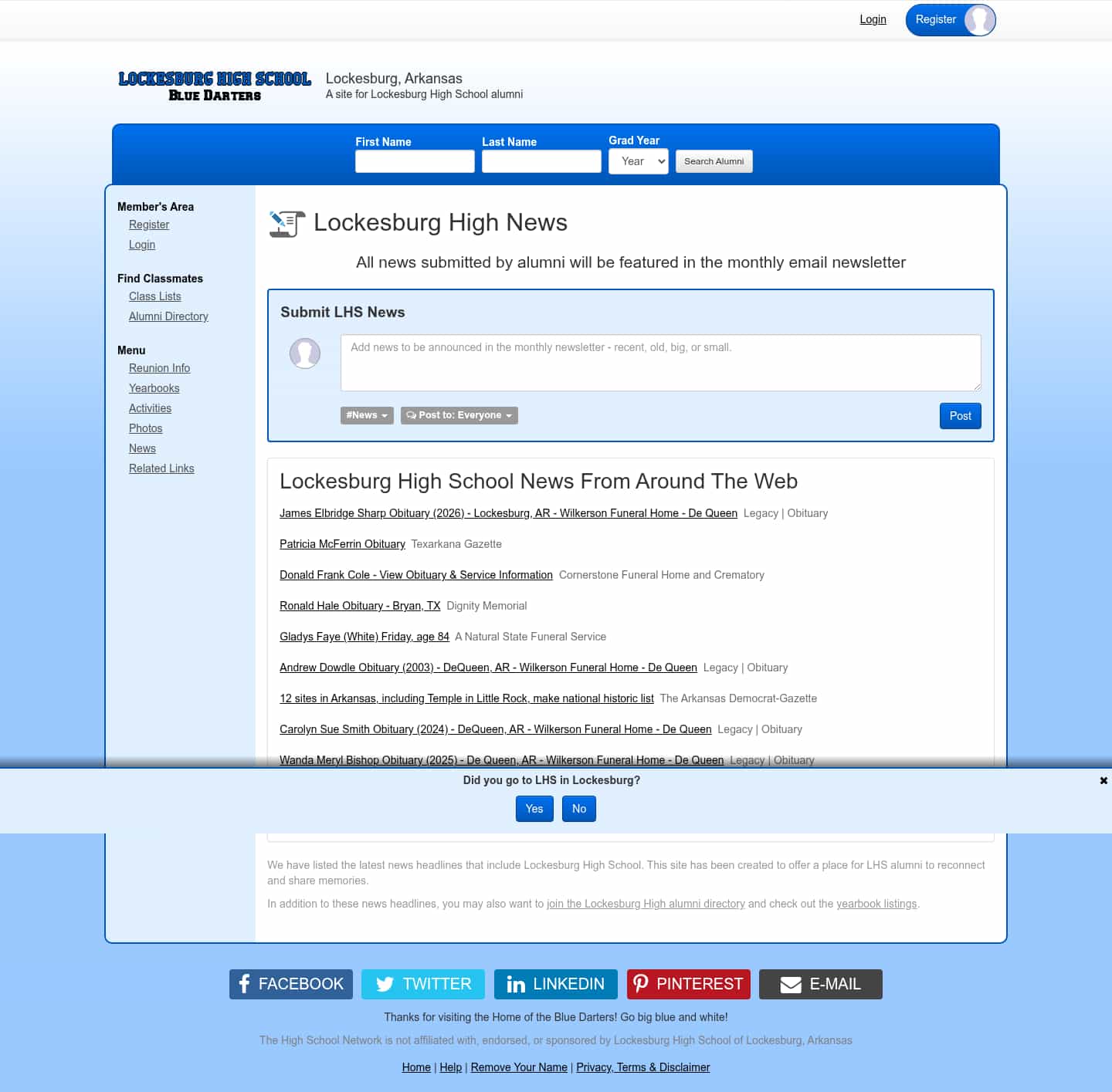 Latest website image capture