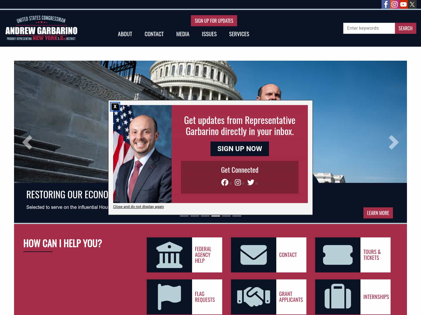 Latest website image capture