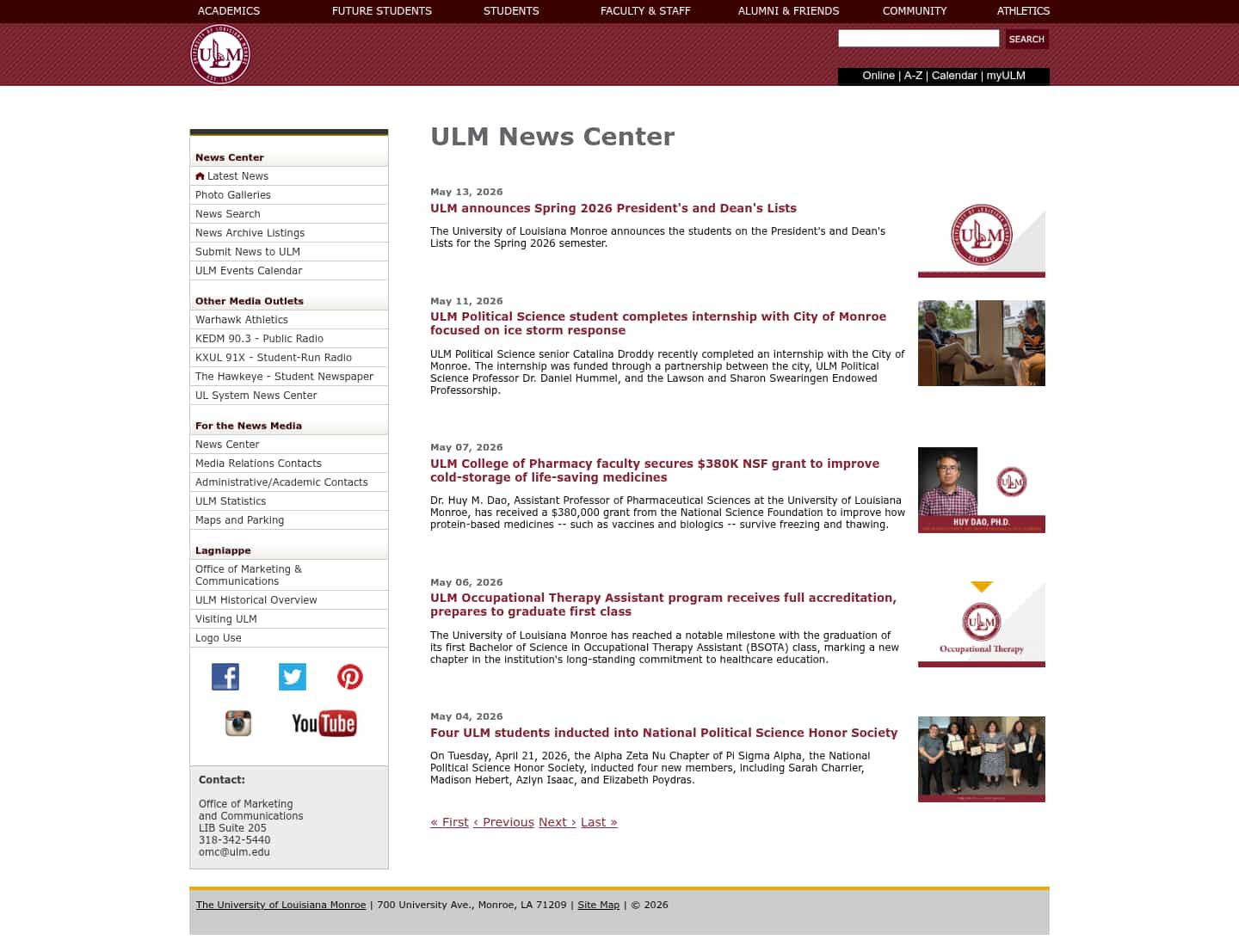 Latest website image capture