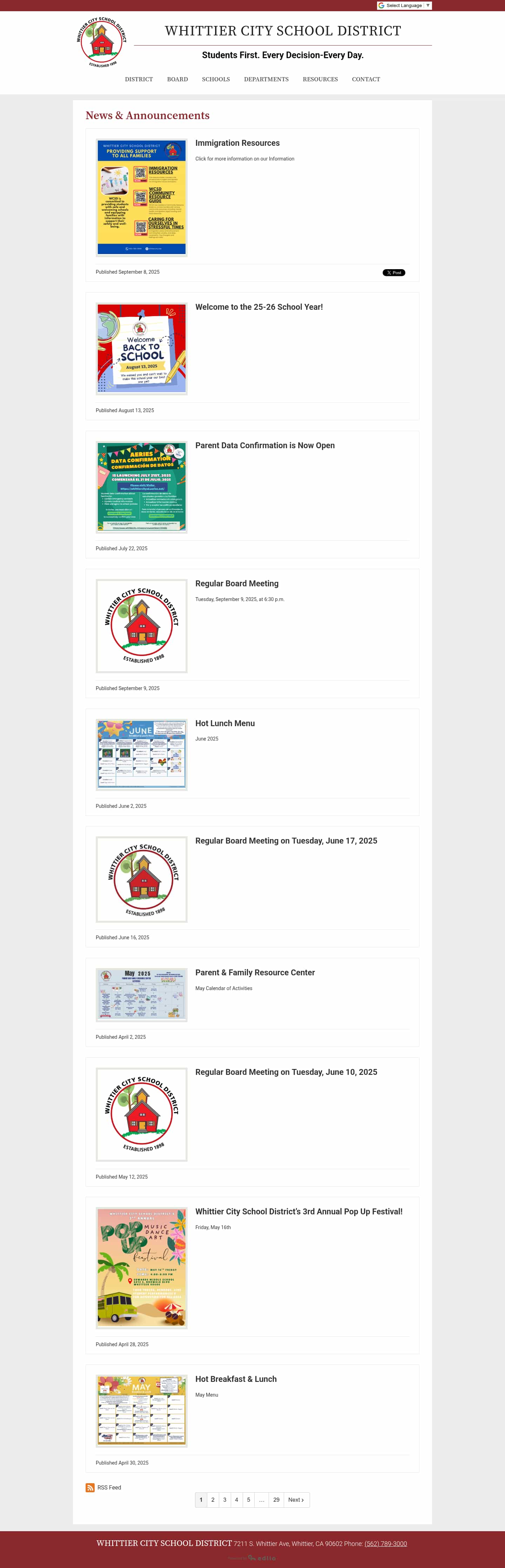 Latest website image capture