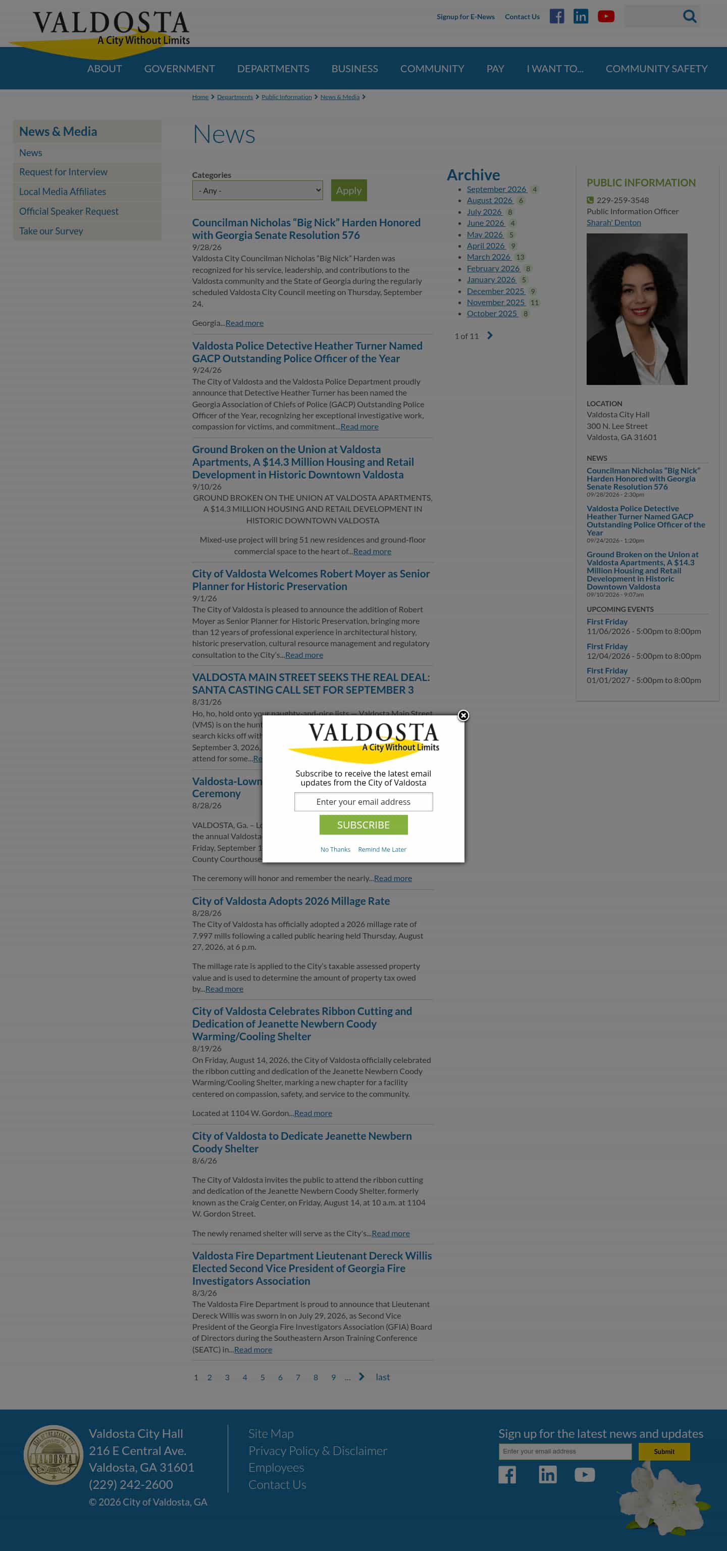 Latest website image capture