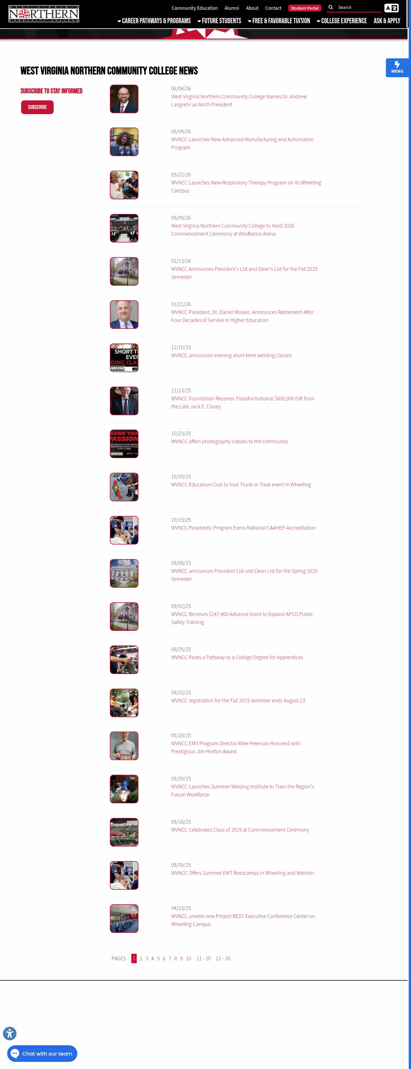 Latest website image capture