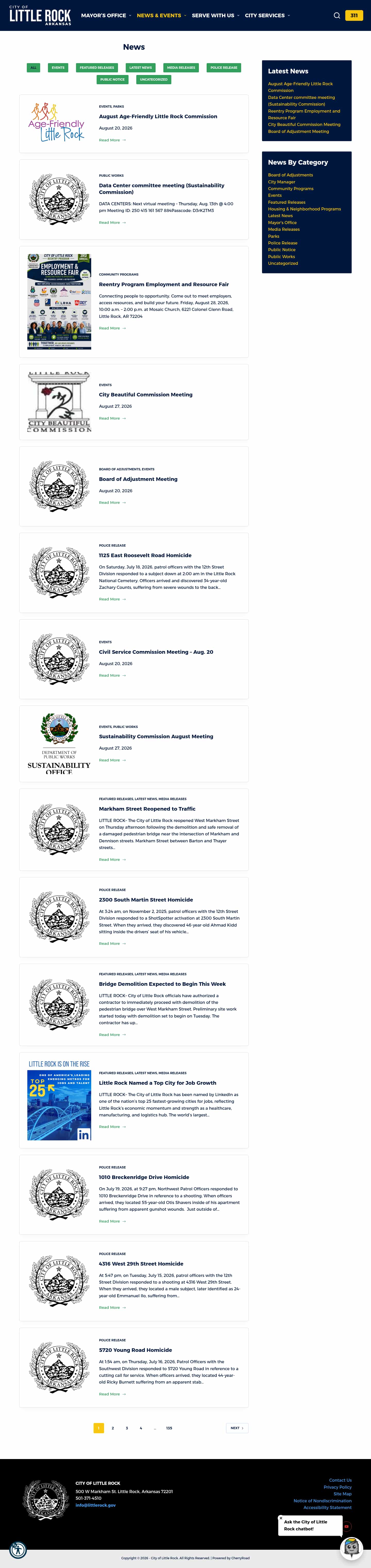 Latest website image capture