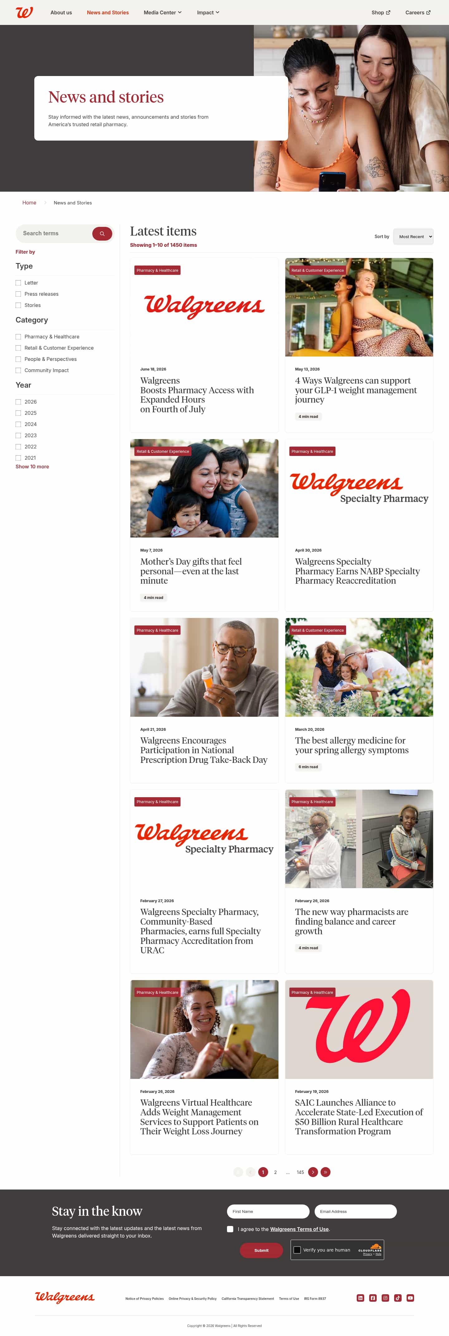 Latest website image capture