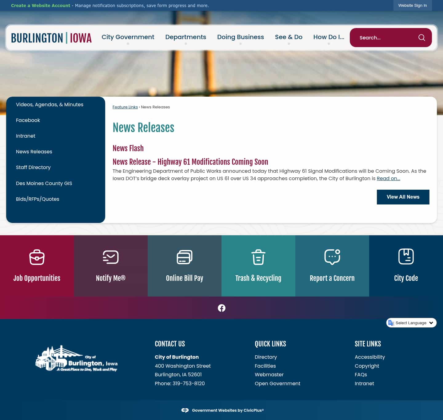 Latest website image capture