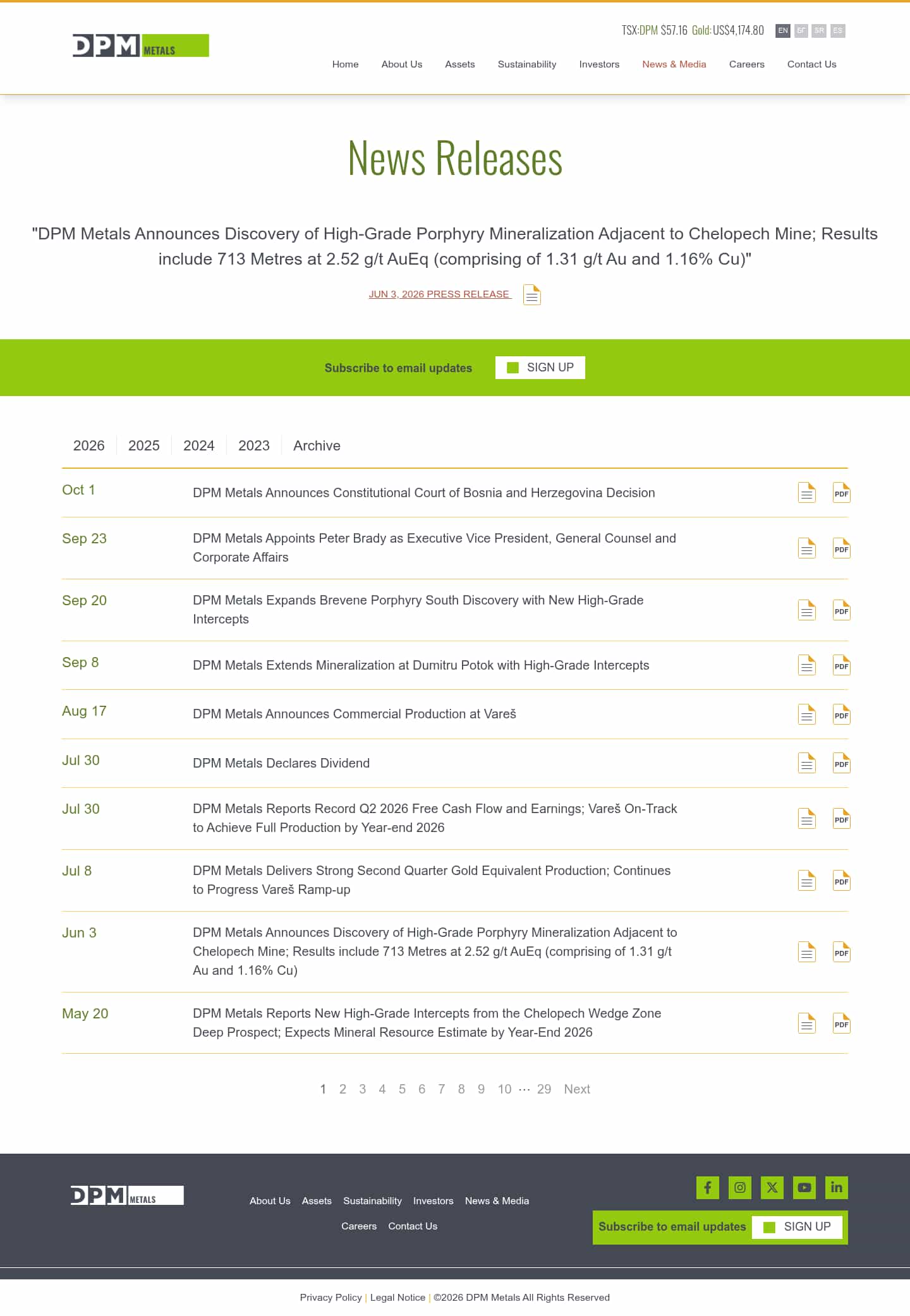 Latest website image capture