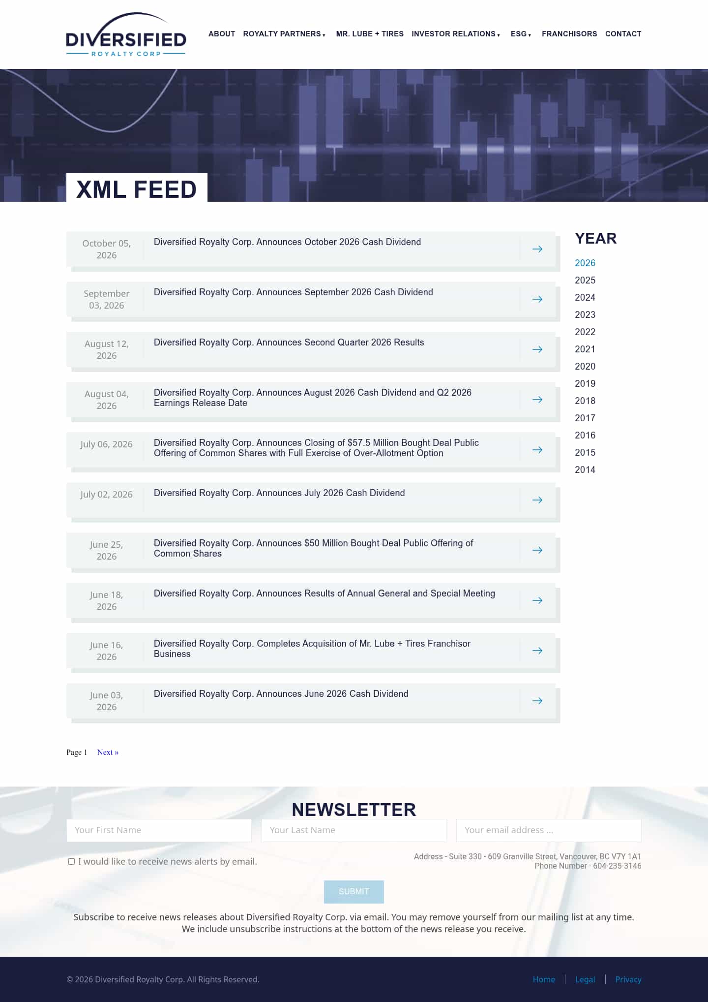 Latest website image capture