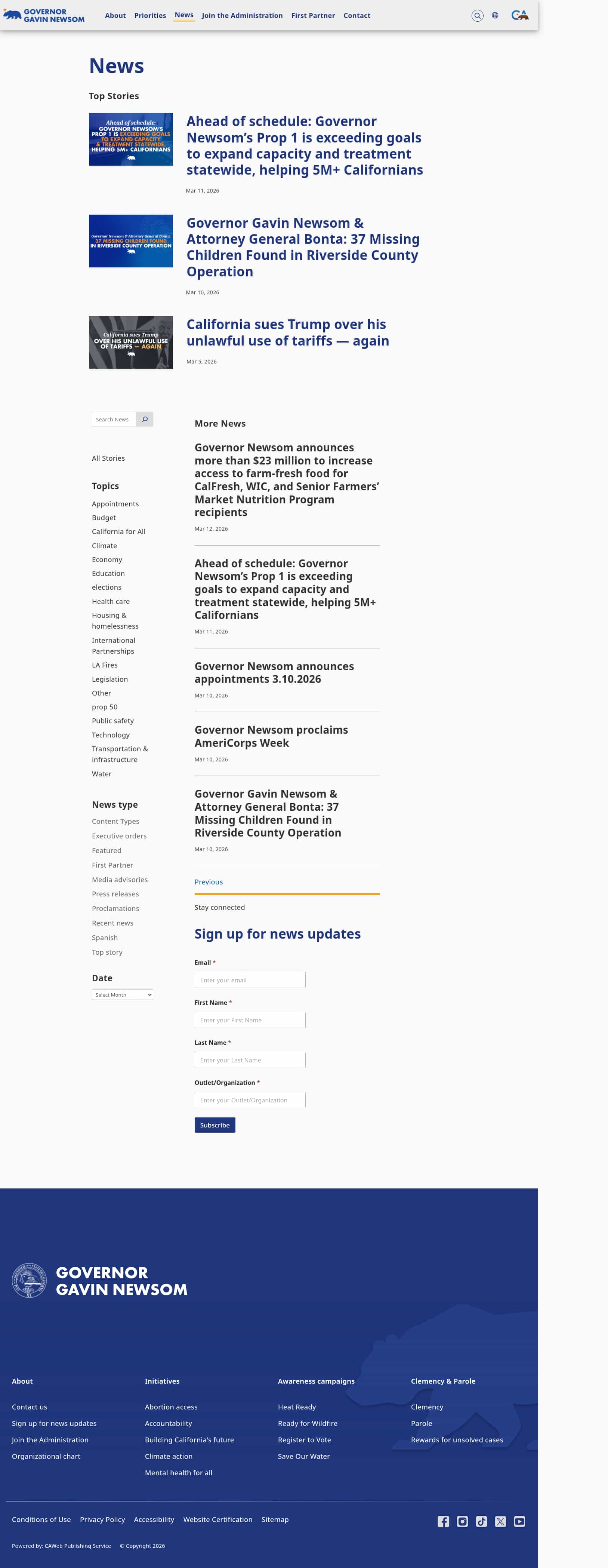 Latest website image capture
