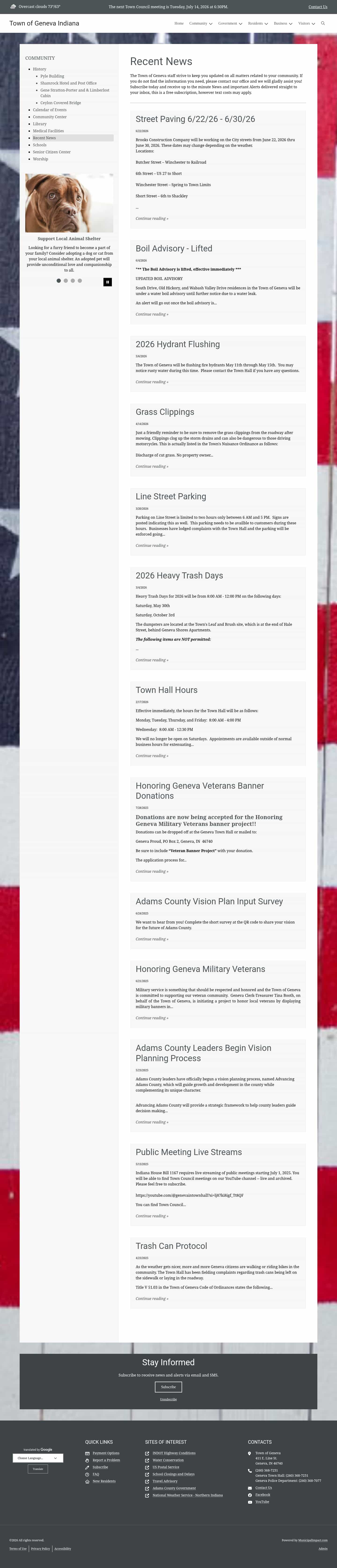 Latest website image capture