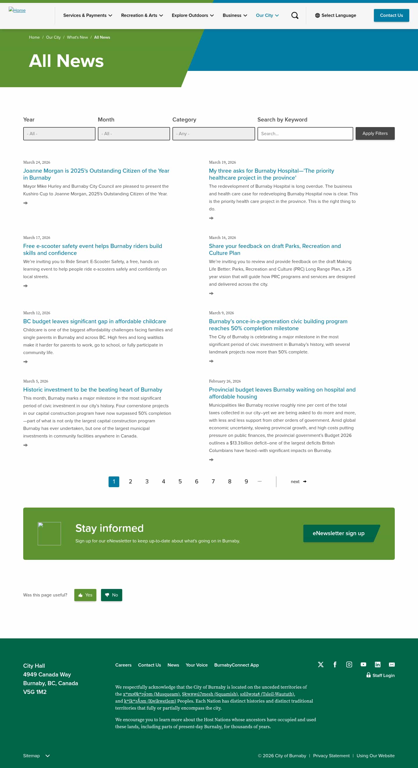 Latest website image capture