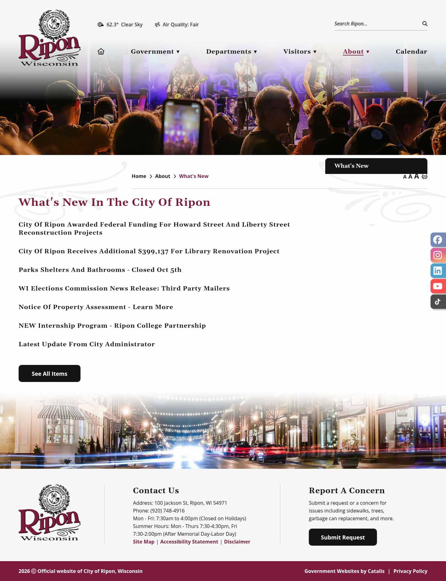 Latest website image capture