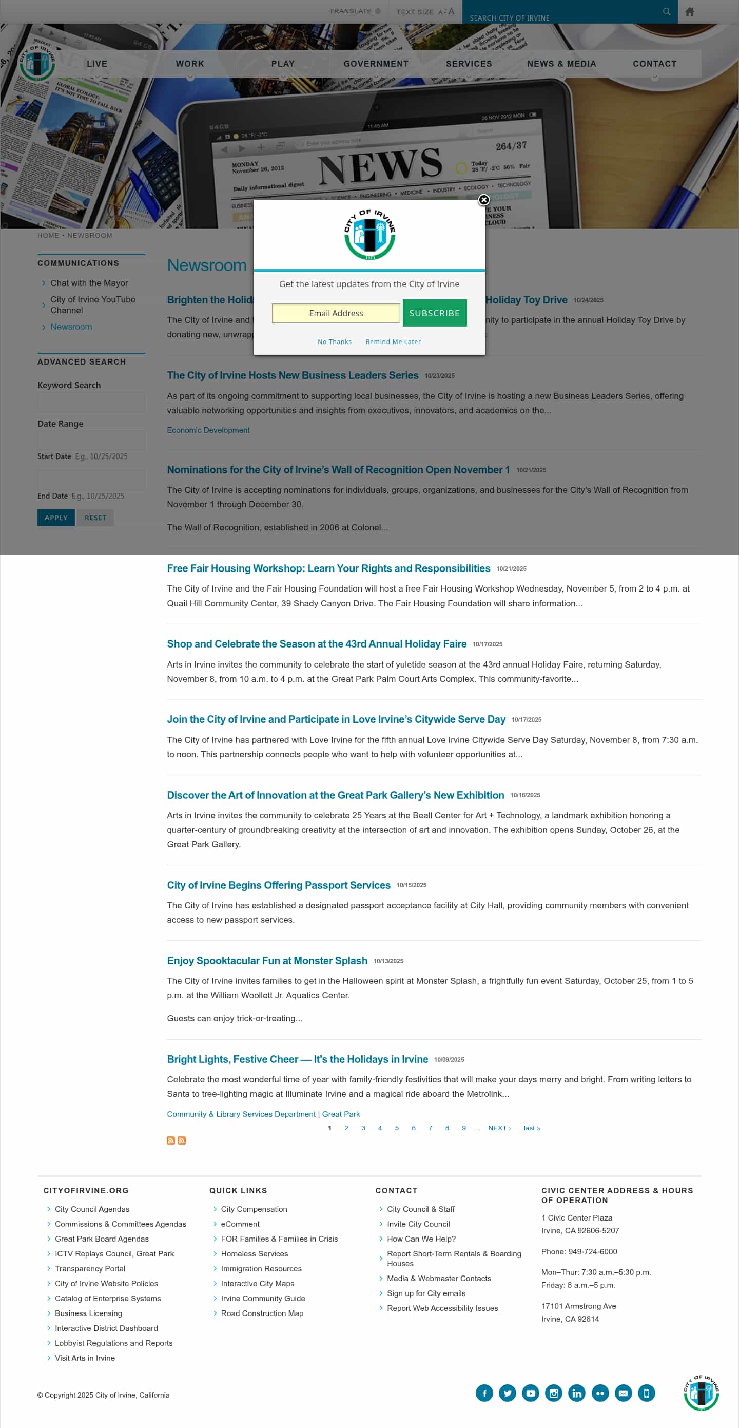 Latest website image capture