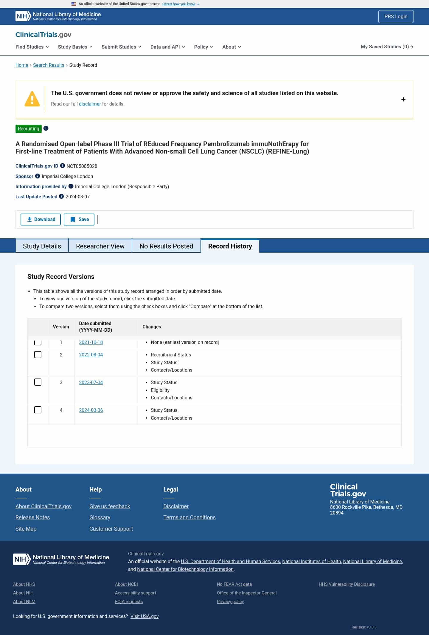 Latest website image capture
