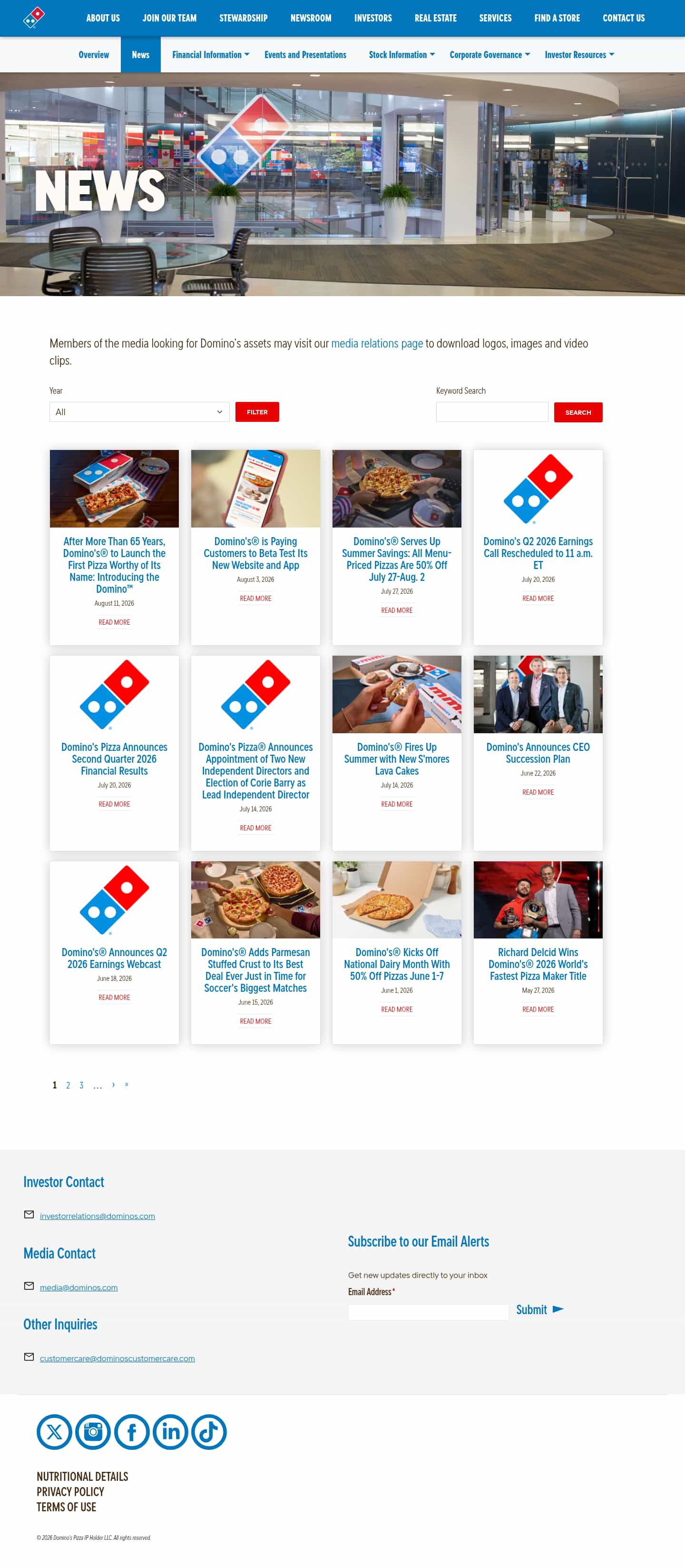 Latest website image capture