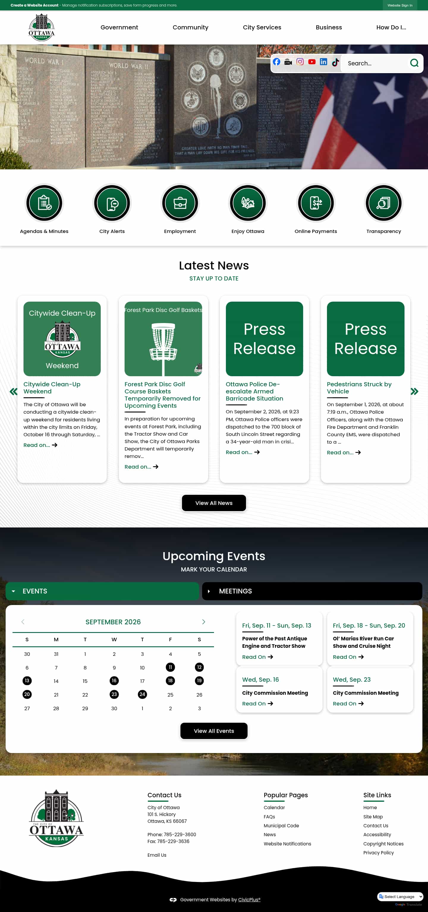 Latest website image capture
