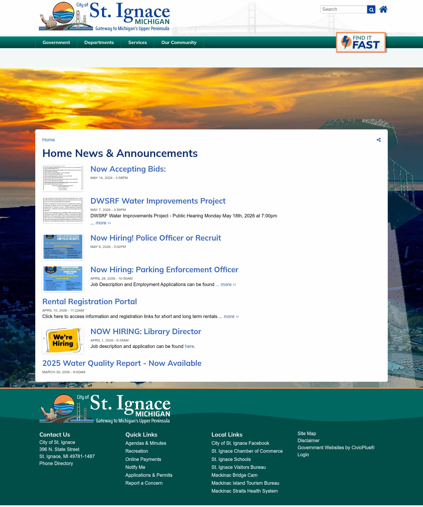 Latest website image capture