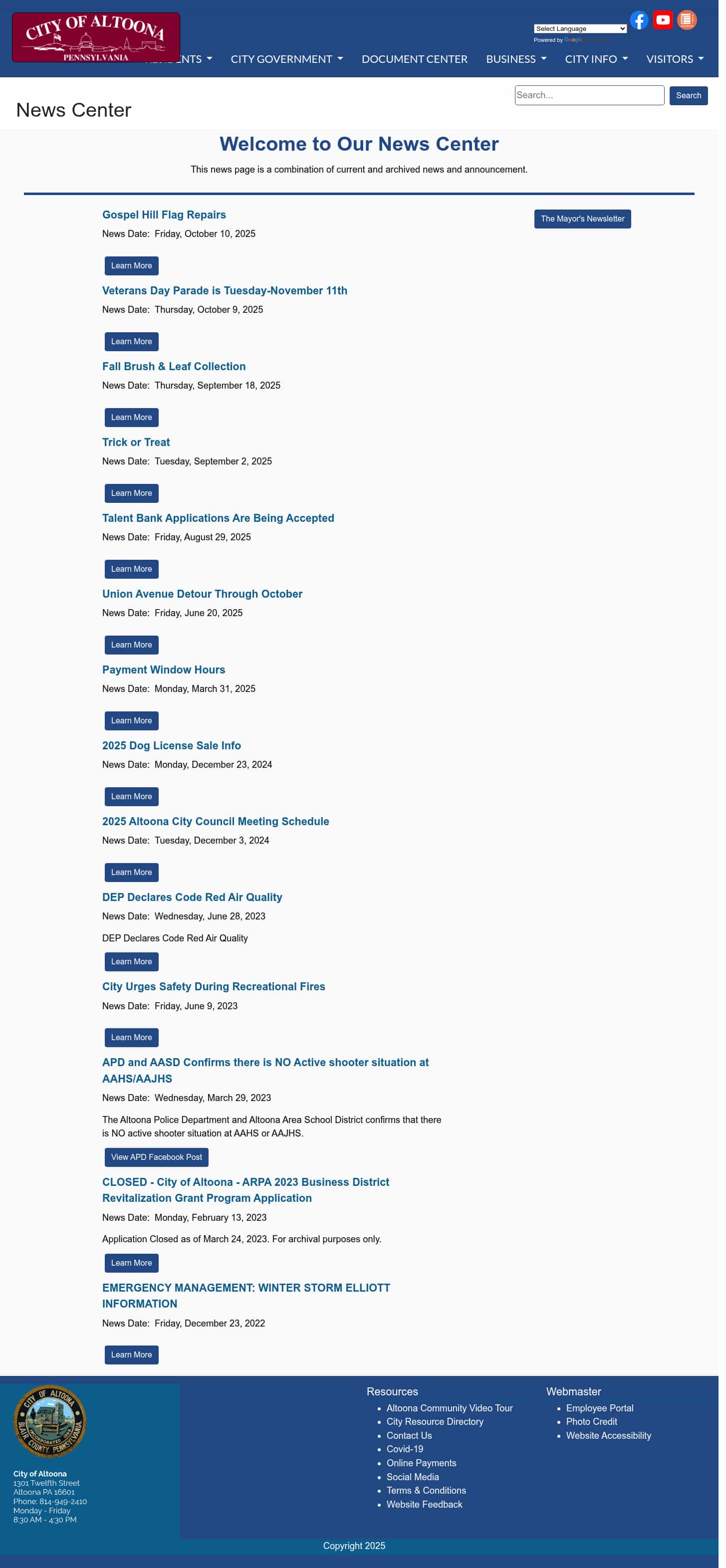 Latest website image capture