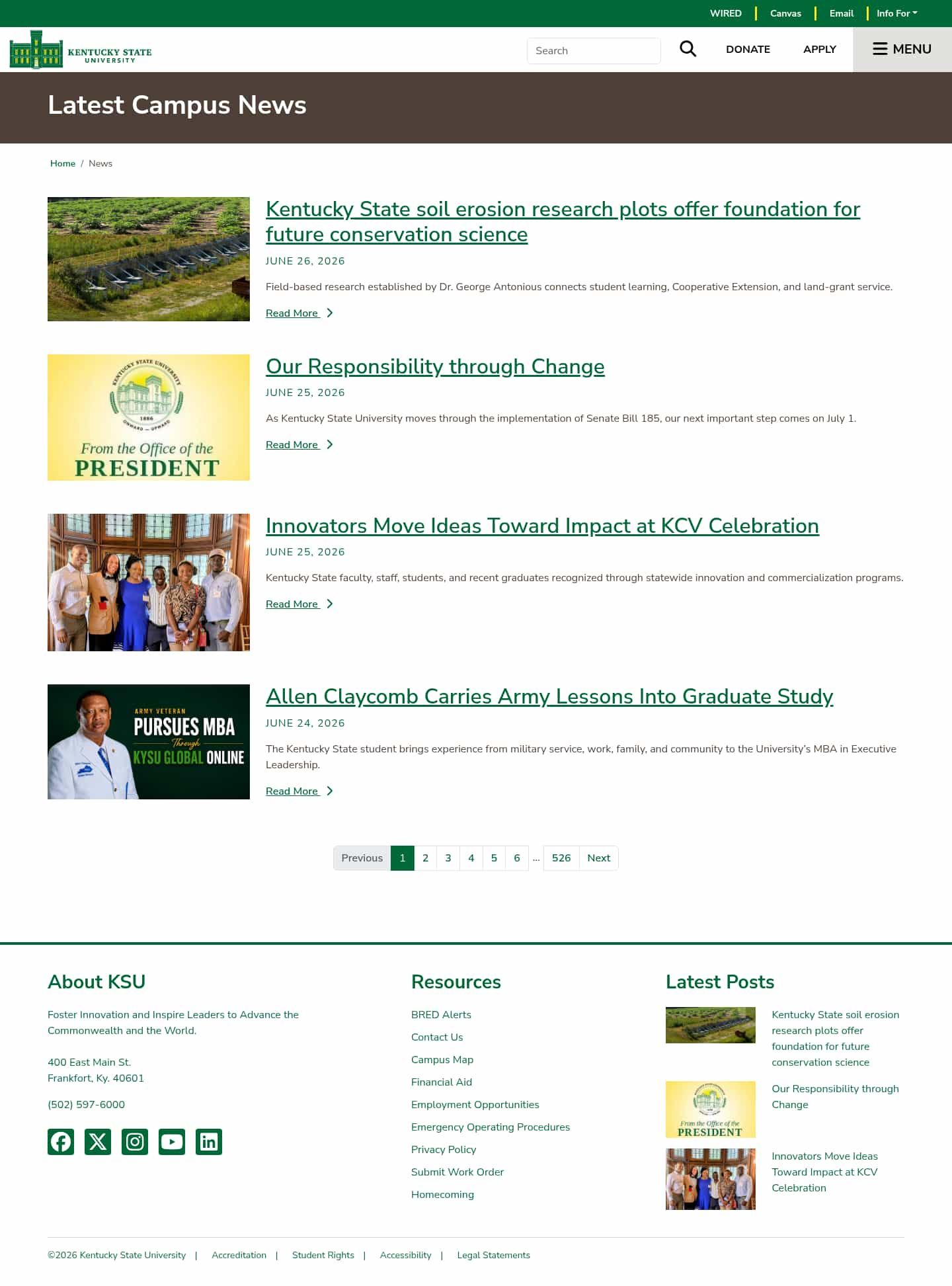 Latest website image capture