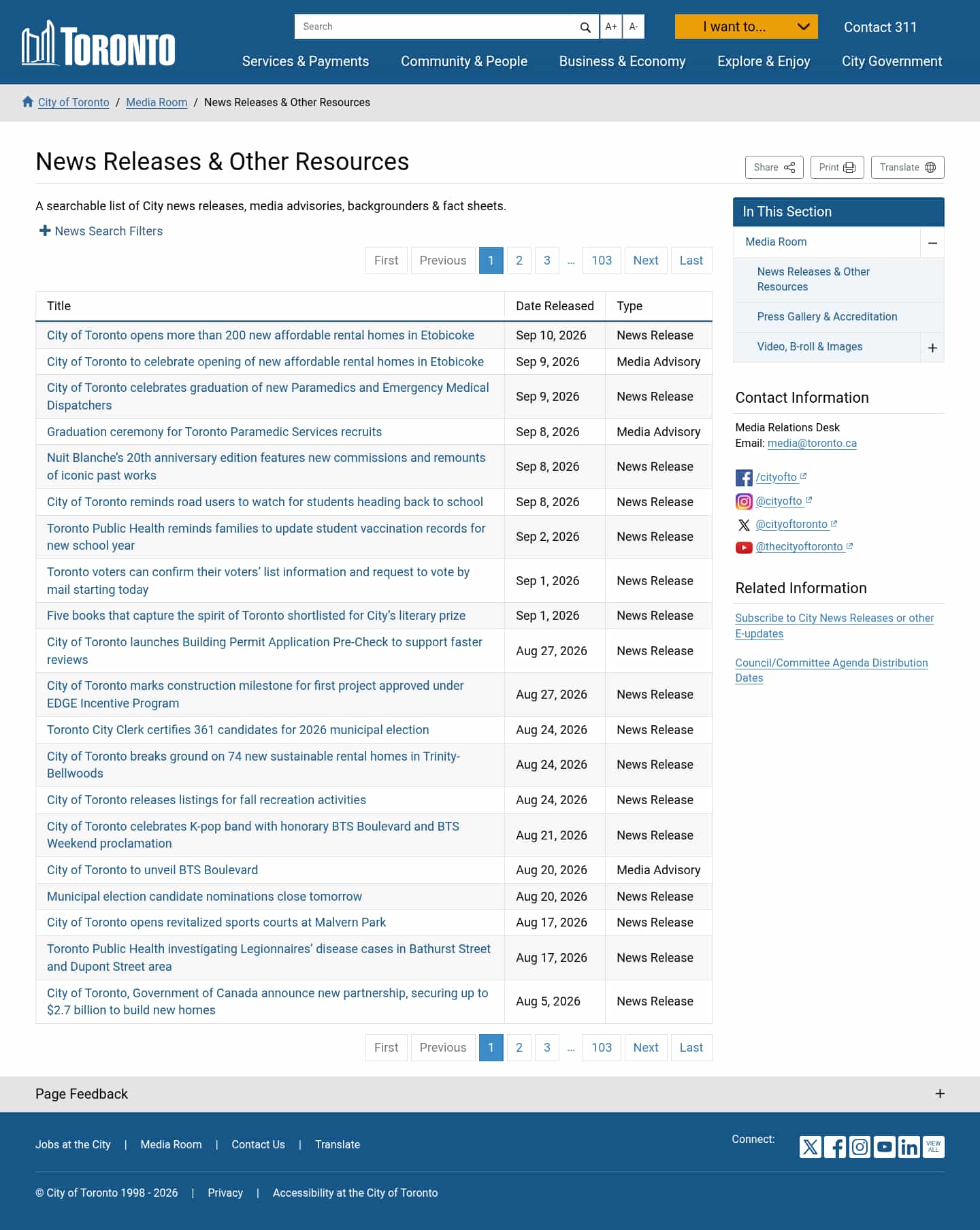 Latest website image capture