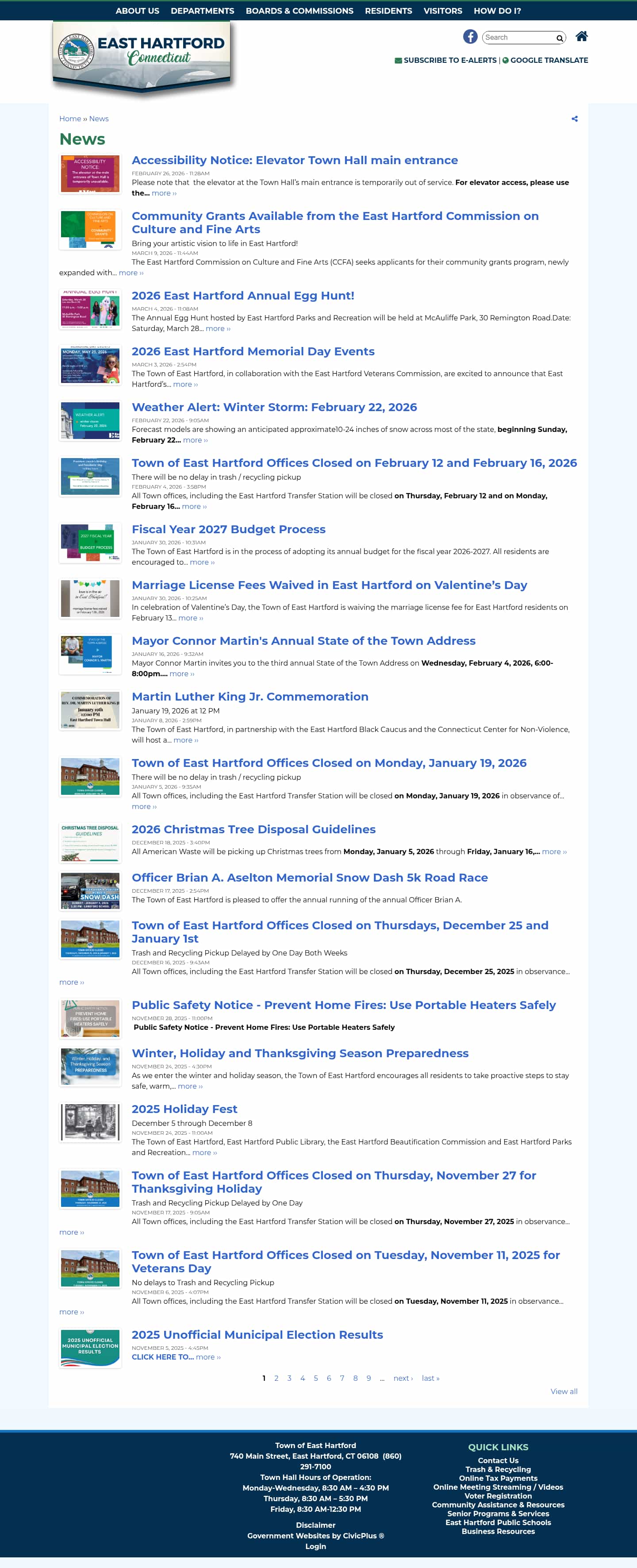 Latest website image capture