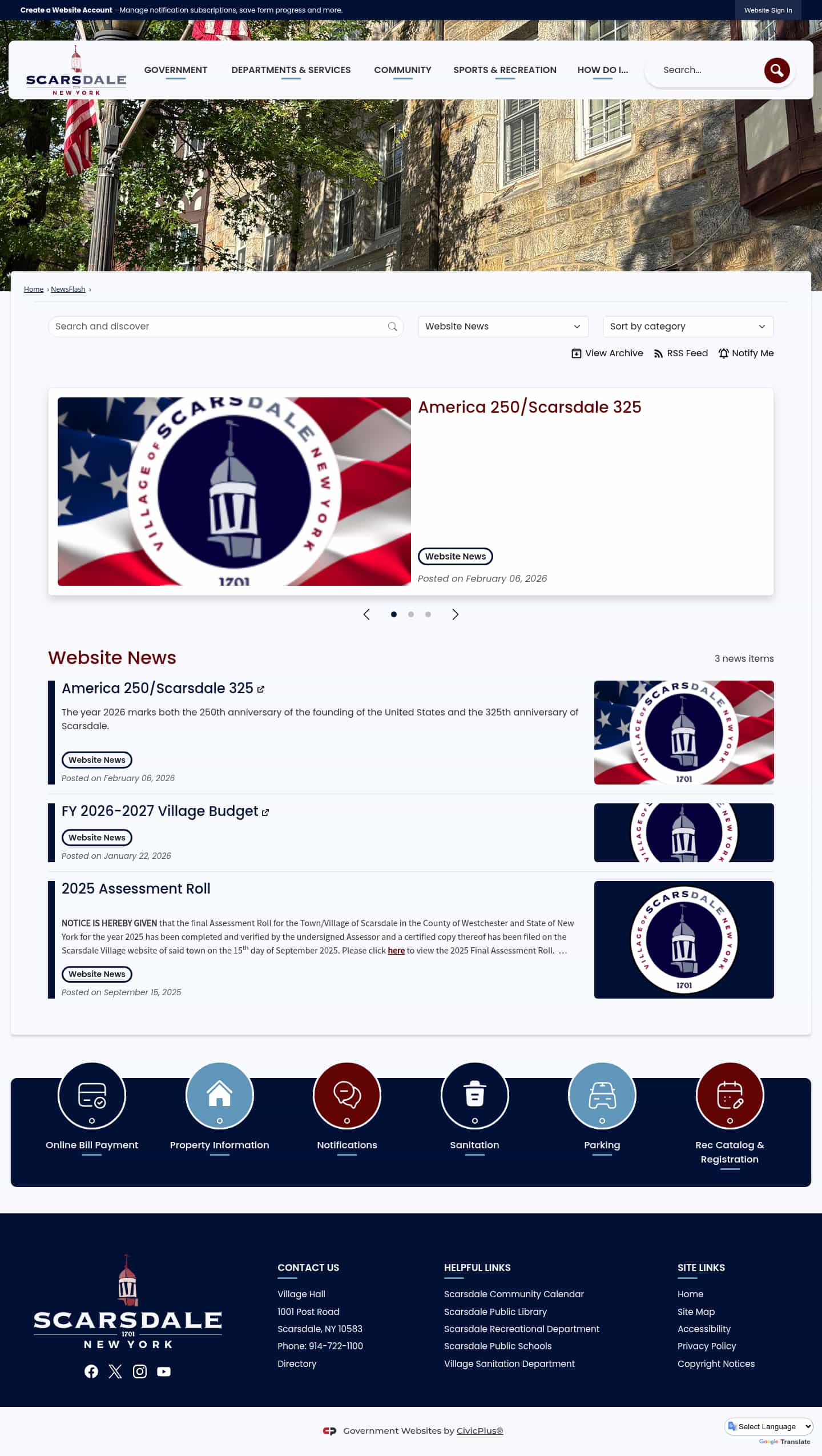 Latest website image capture