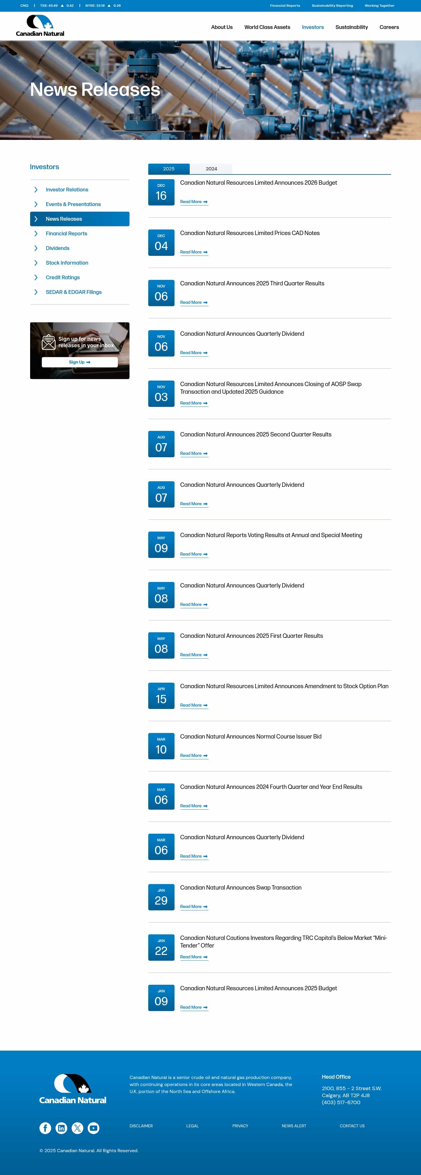 Latest website image capture