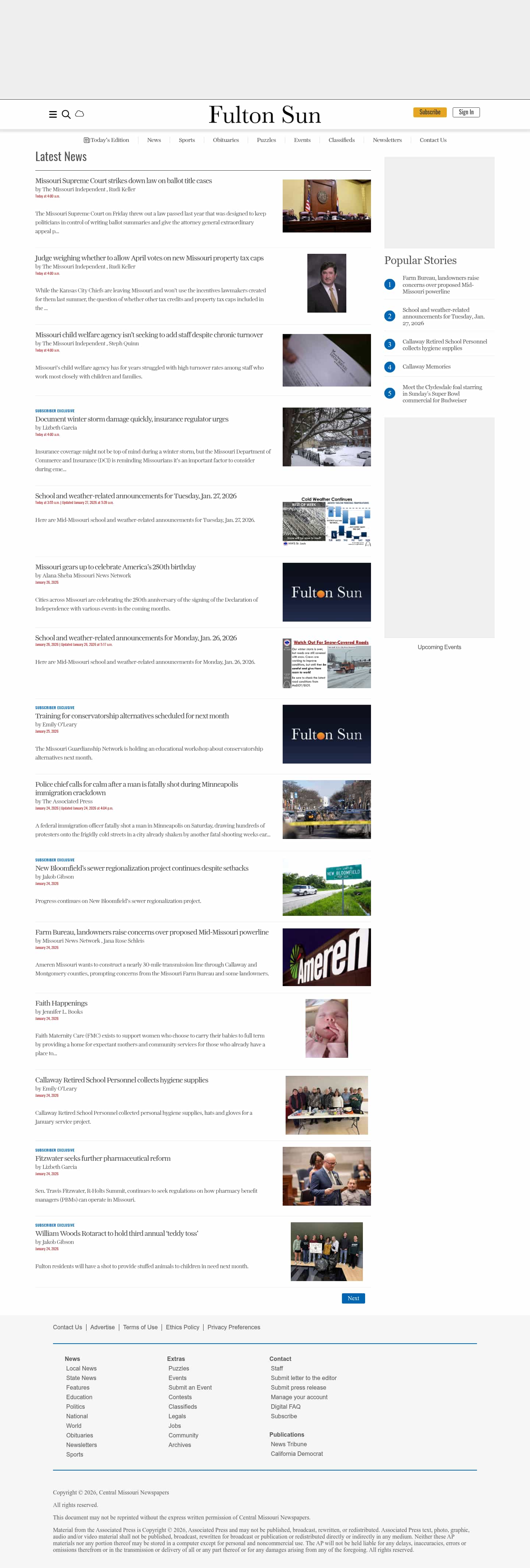 Latest website image capture