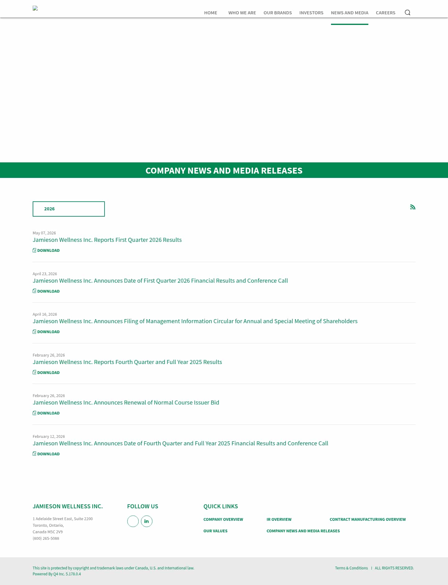Latest website image capture