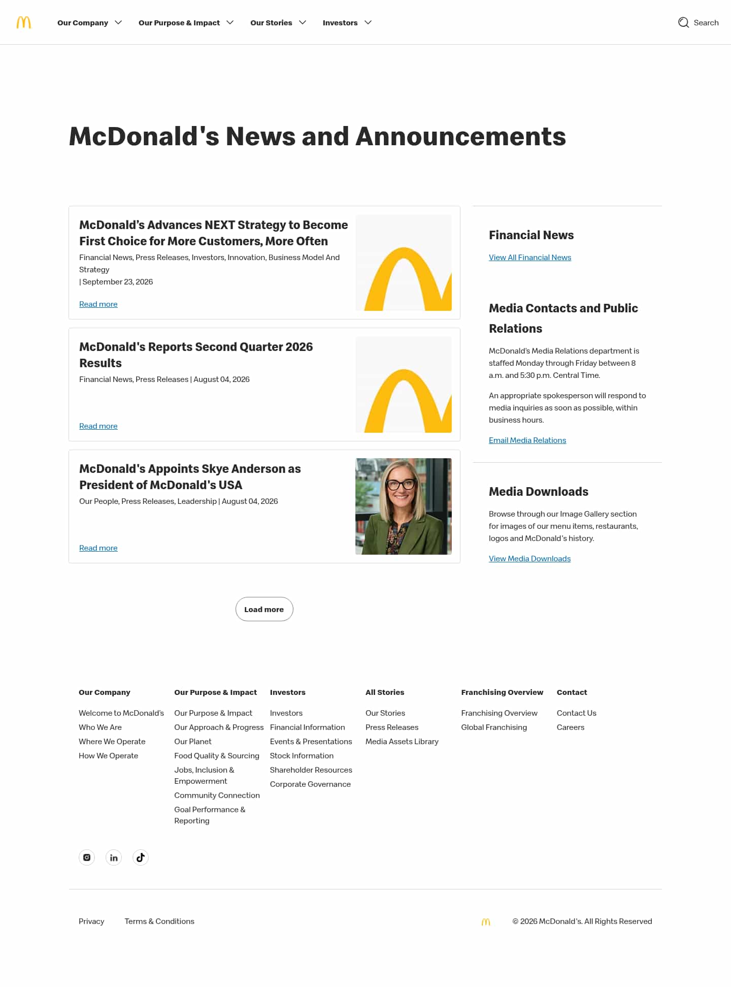 Latest website image capture
