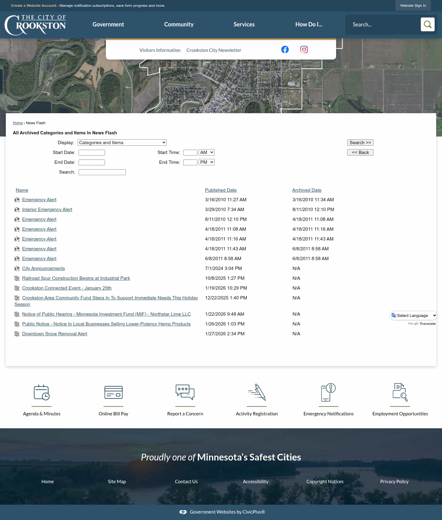 Latest website image capture