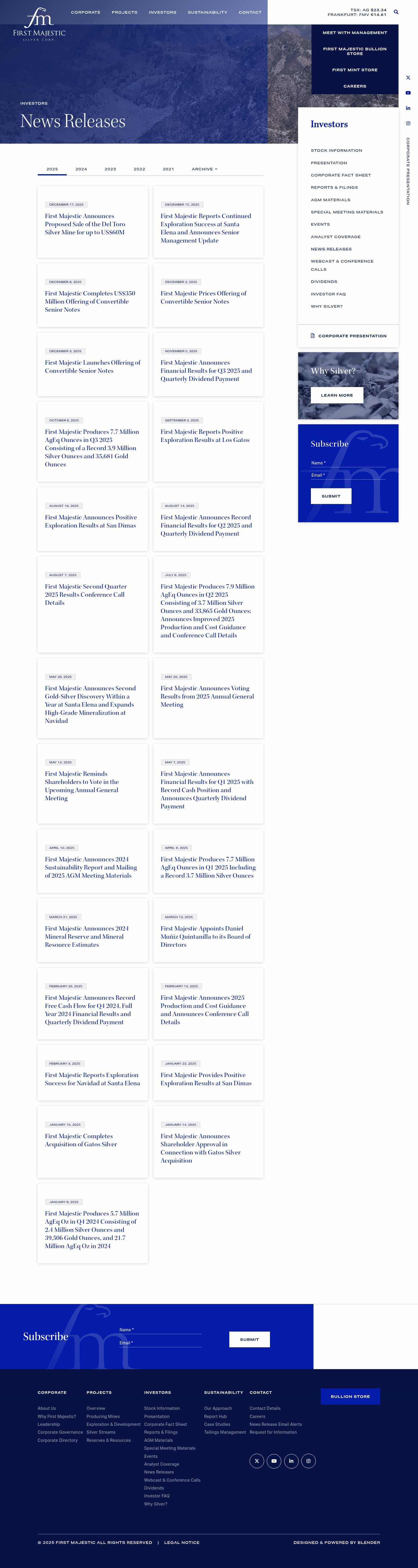 Latest website image capture