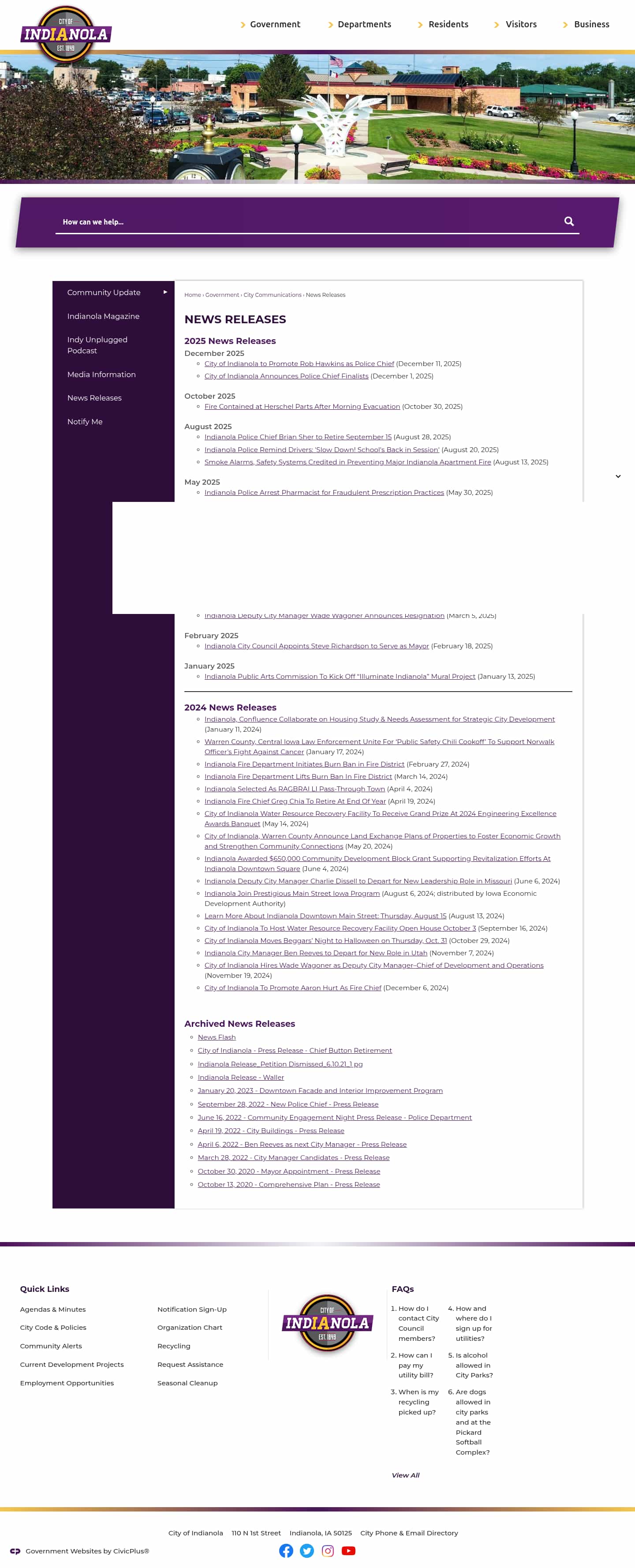 Latest website image capture