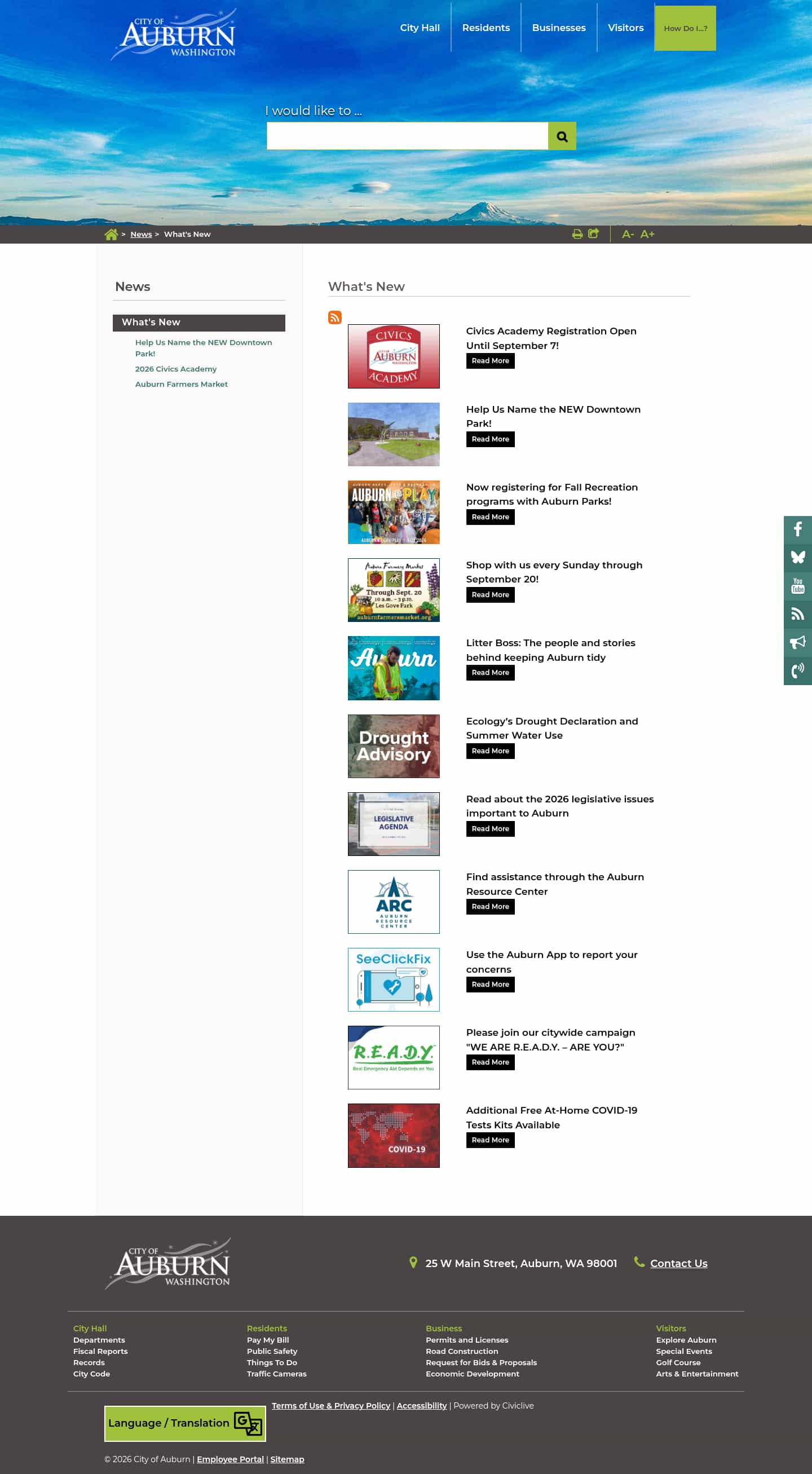 Latest website image capture