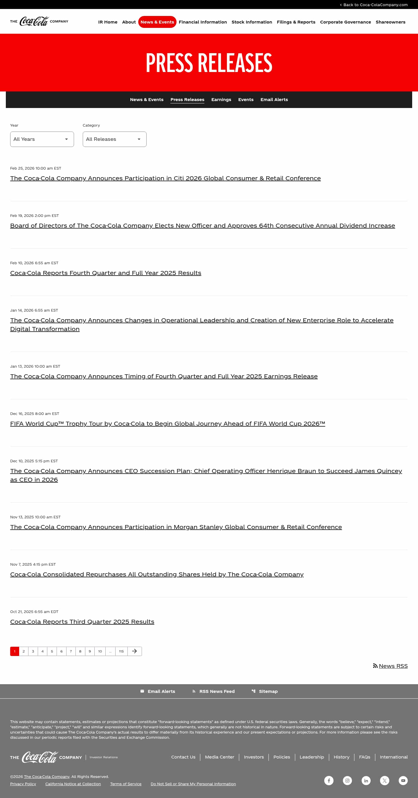 Latest website image capture