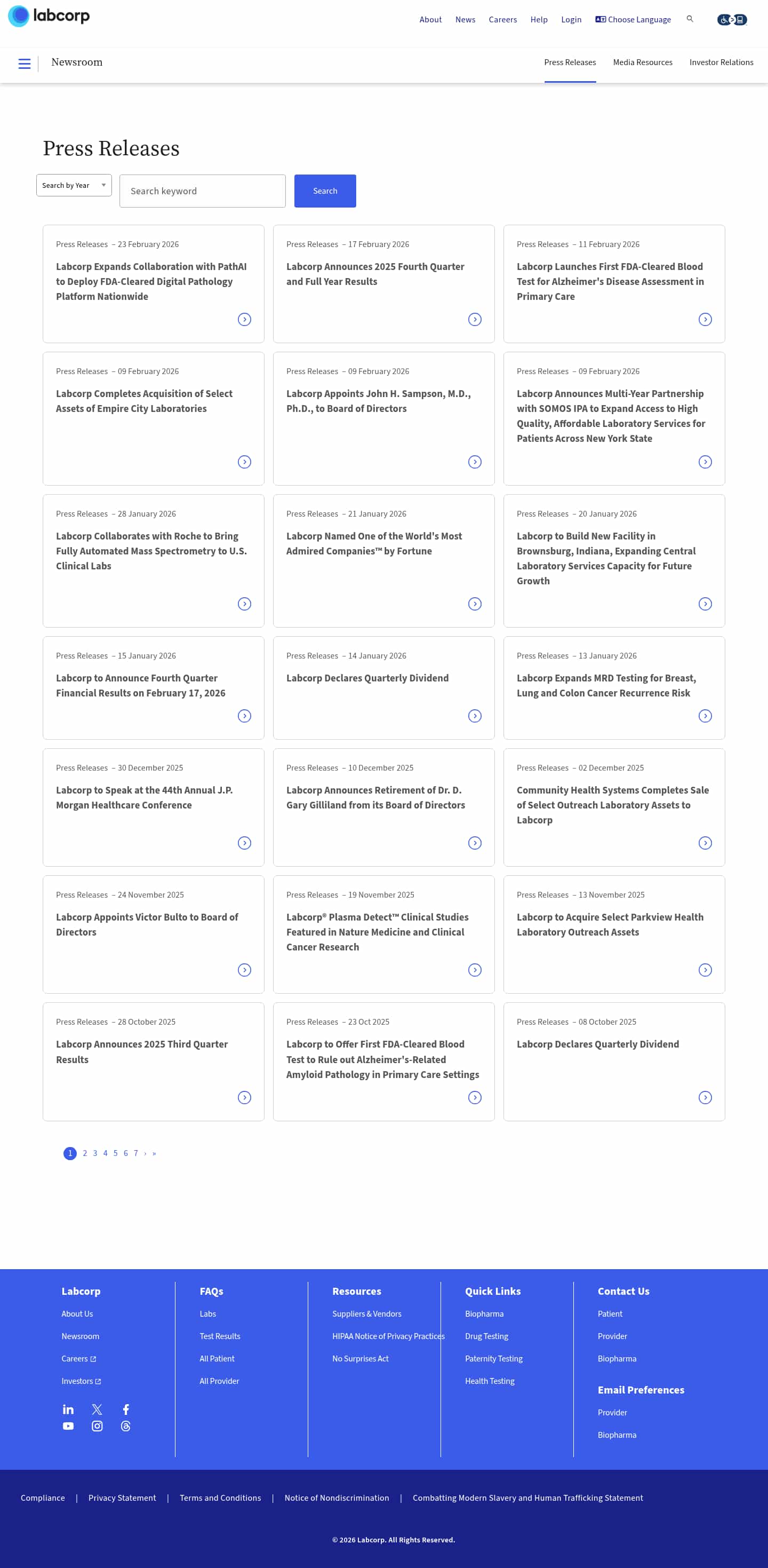 Latest website image capture