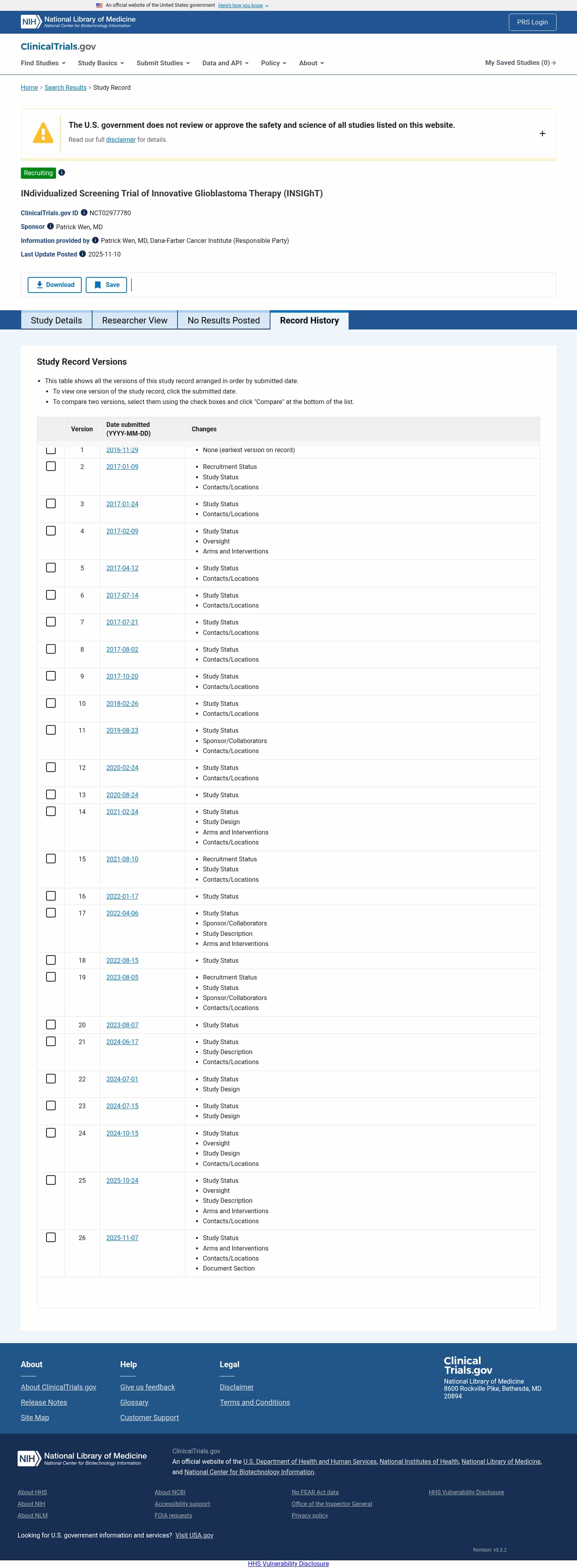 Latest website image capture