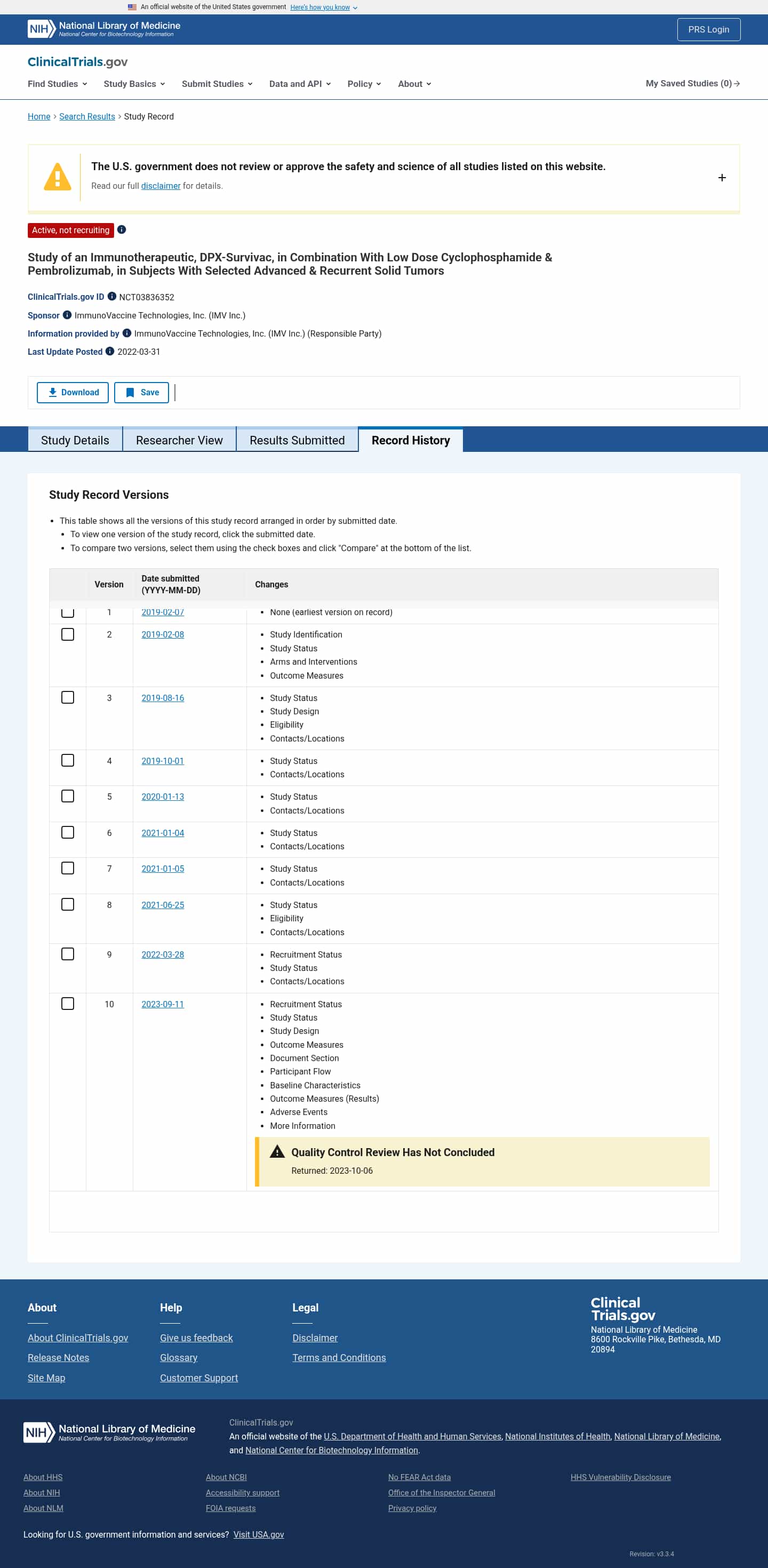 Latest website image capture