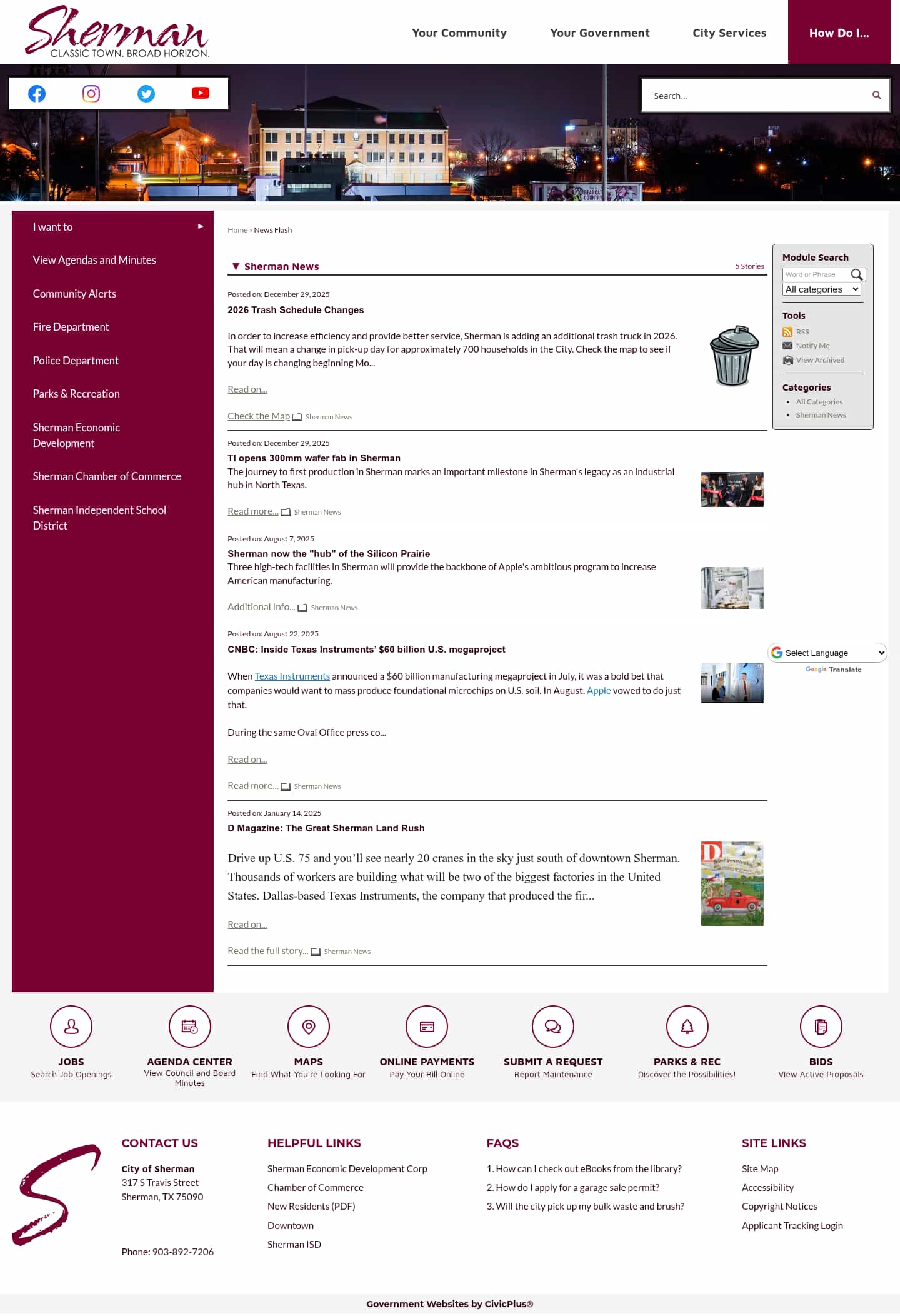 Latest website image capture