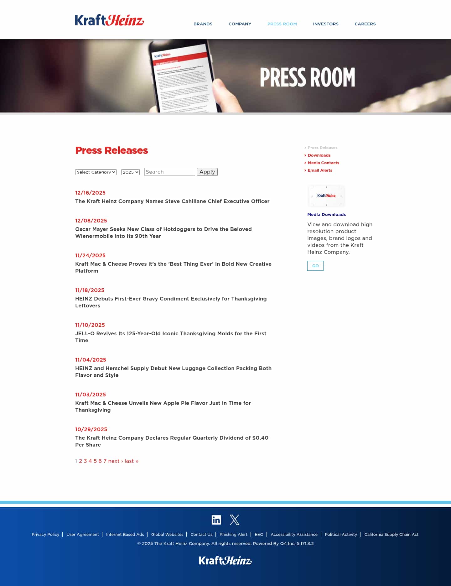 Latest website image capture